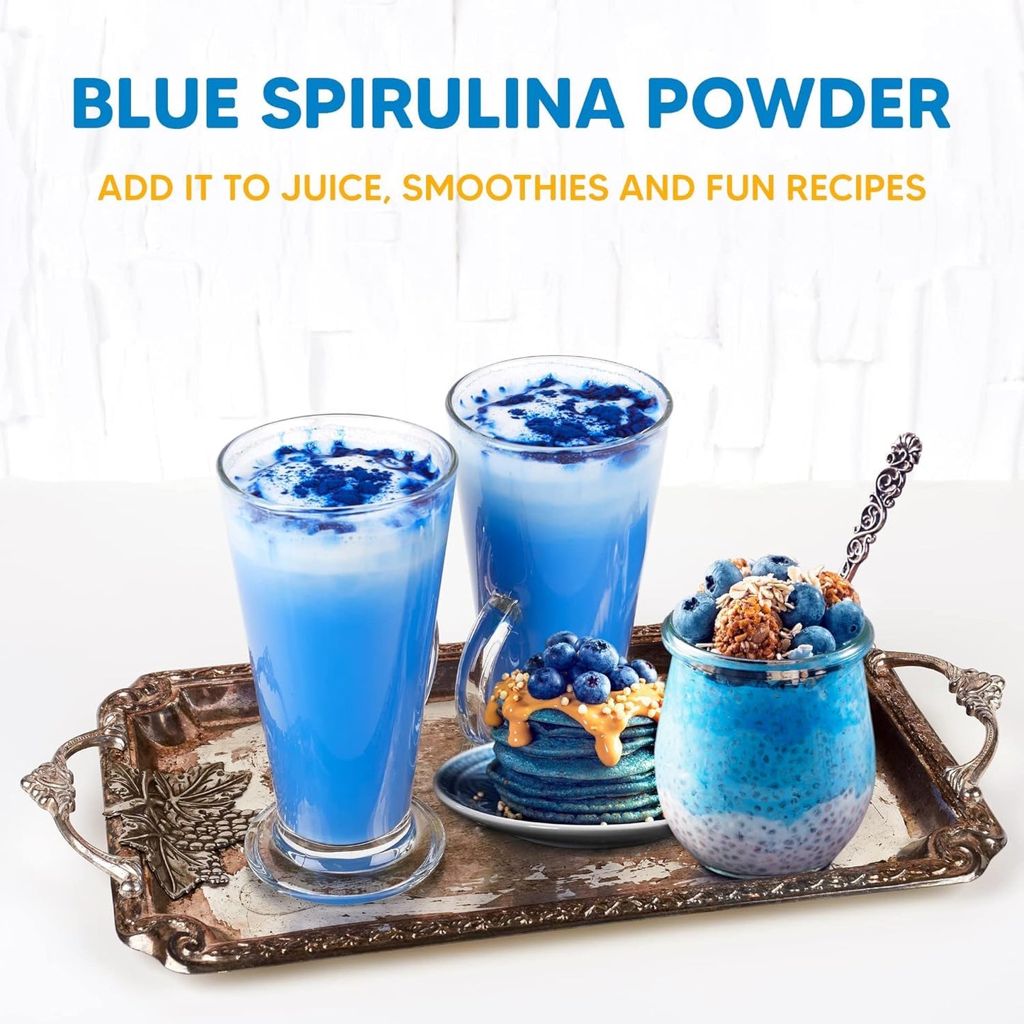 Yogi Super Foods Blue Spirulina Powder, 16 oz