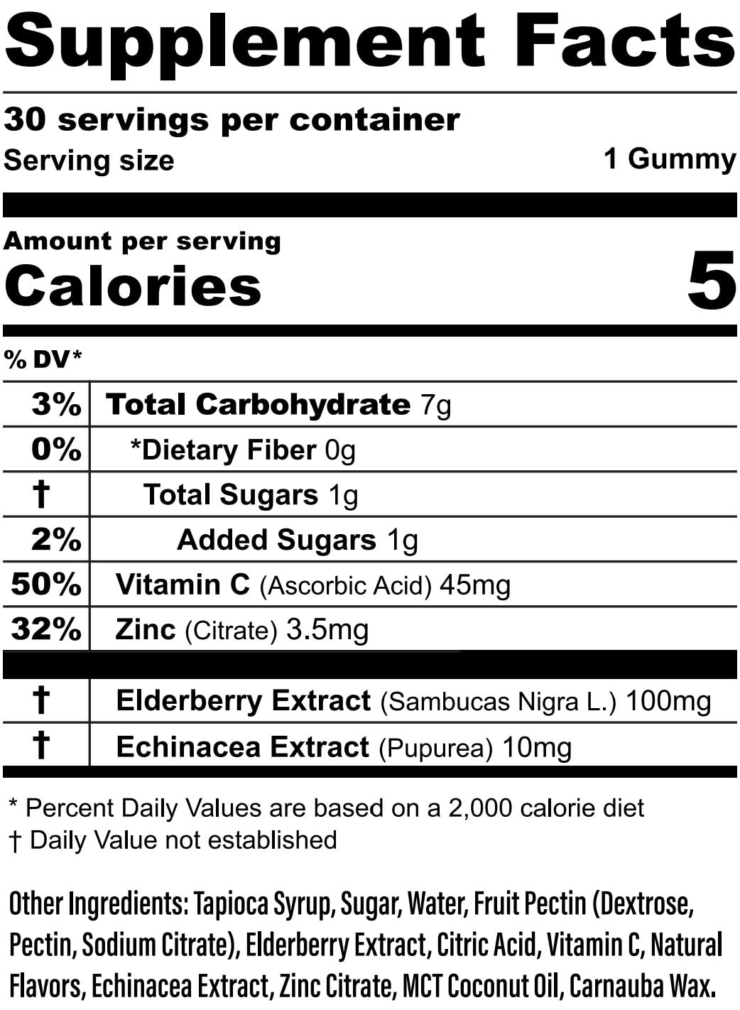 Whitney's Best Elderberry Gummies 30 Count