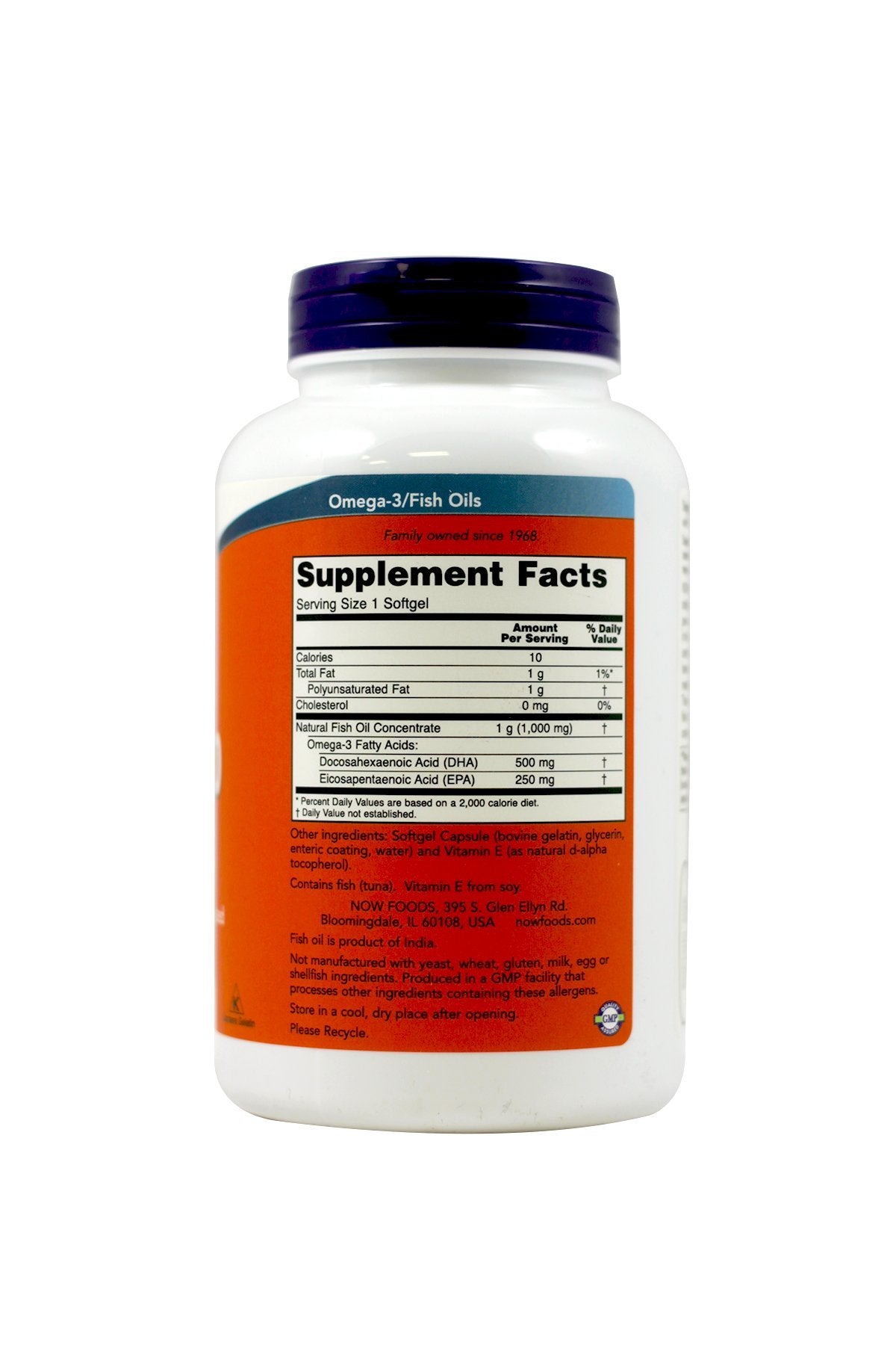 NOW Foods DHA-500 500mg Softgels, 360 Softgels
