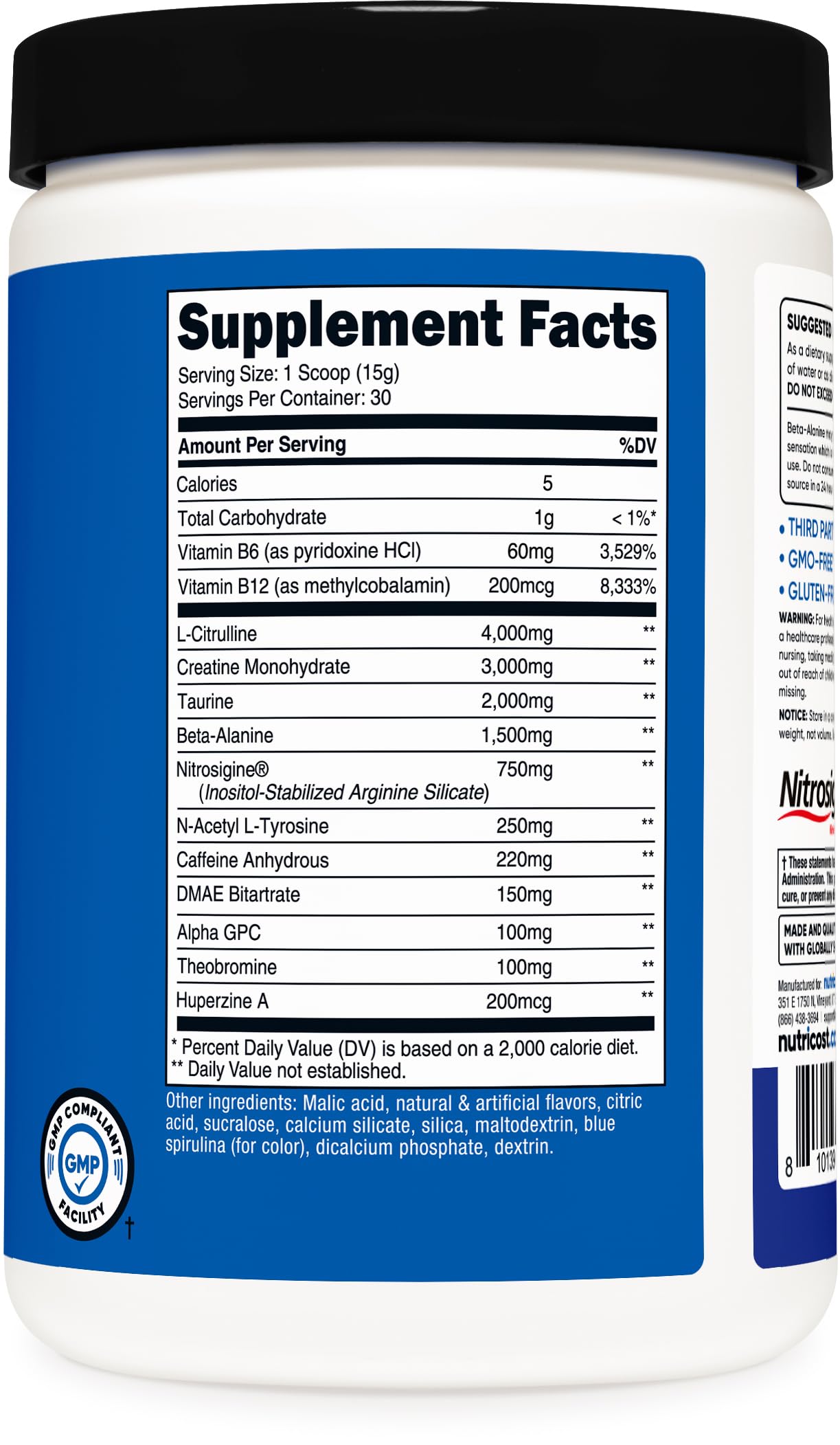 Nutricost Pre-C Pre-Workout Complex with Creatine Powder 16