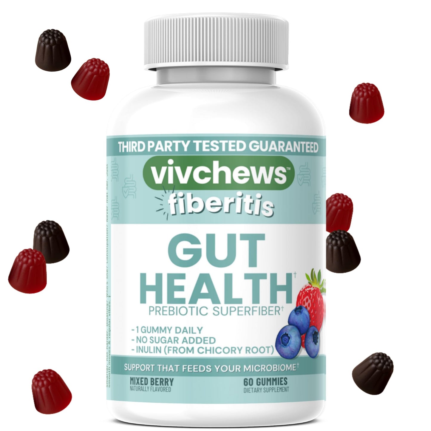vivchews Gut Health Gummies 60 Count