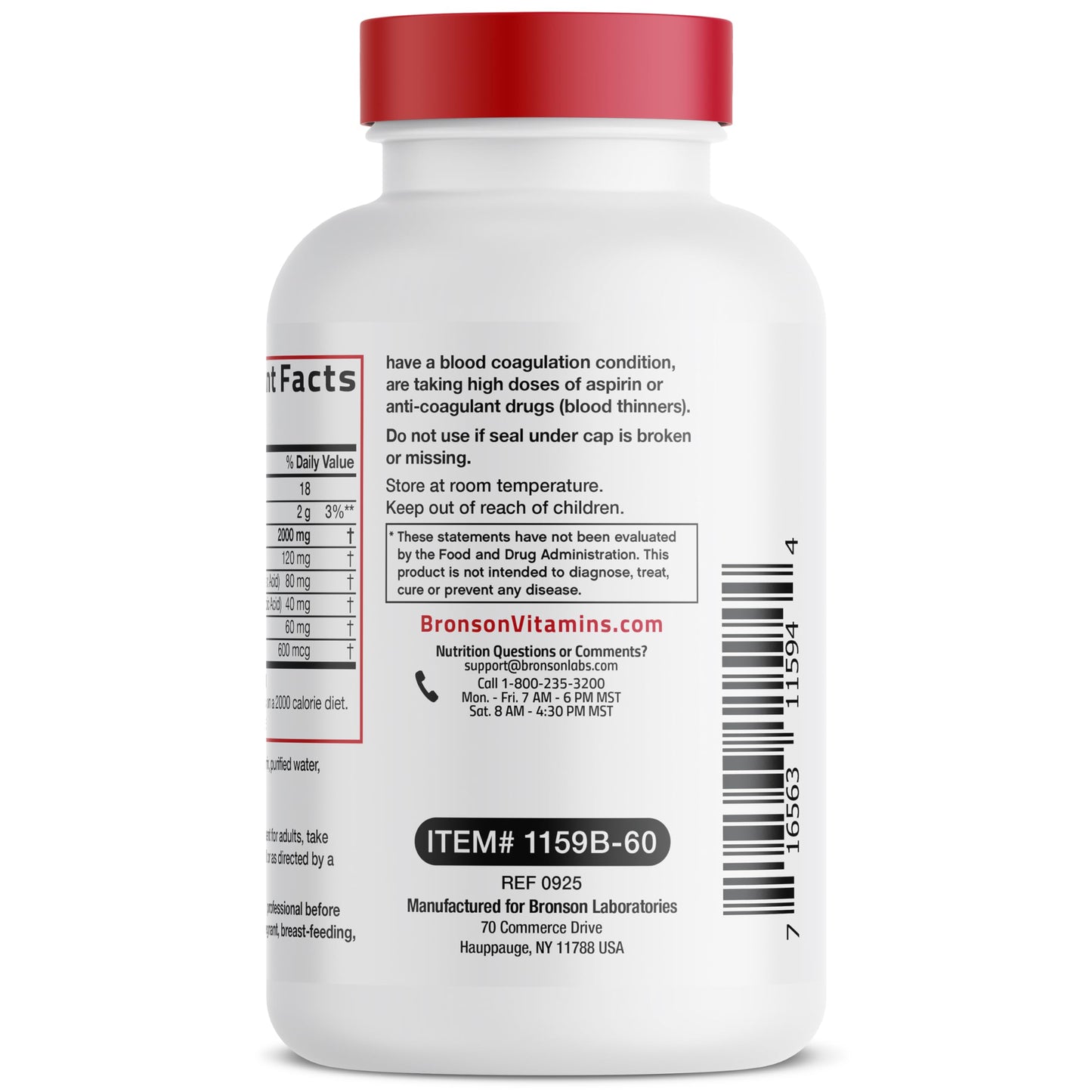 Bronson Antarctic Krill Oil 2000mg with Omega-3s EPA, DHA, Astaxanthin and Phospholipids Softgels 60