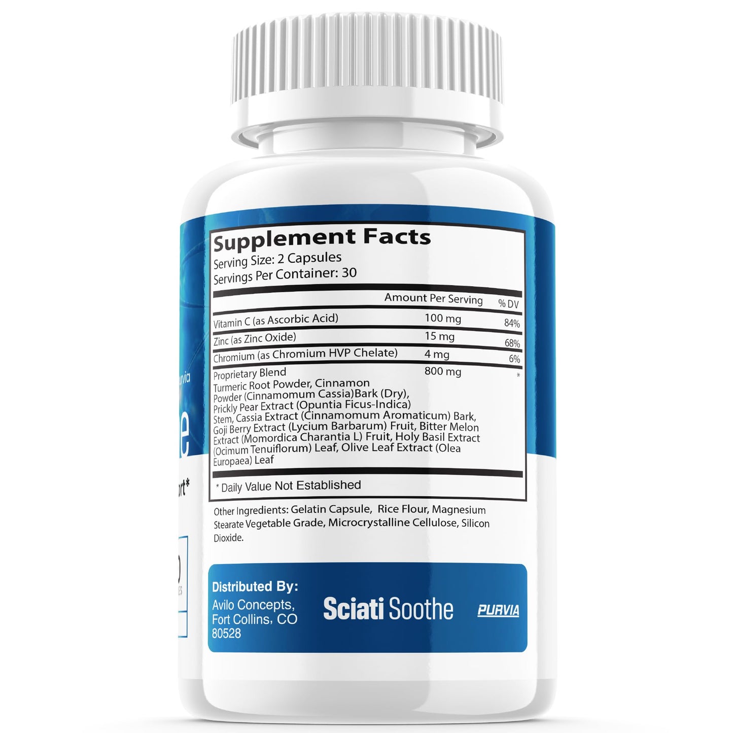 Purvia Sciatisoothe Capsules, 300 Count