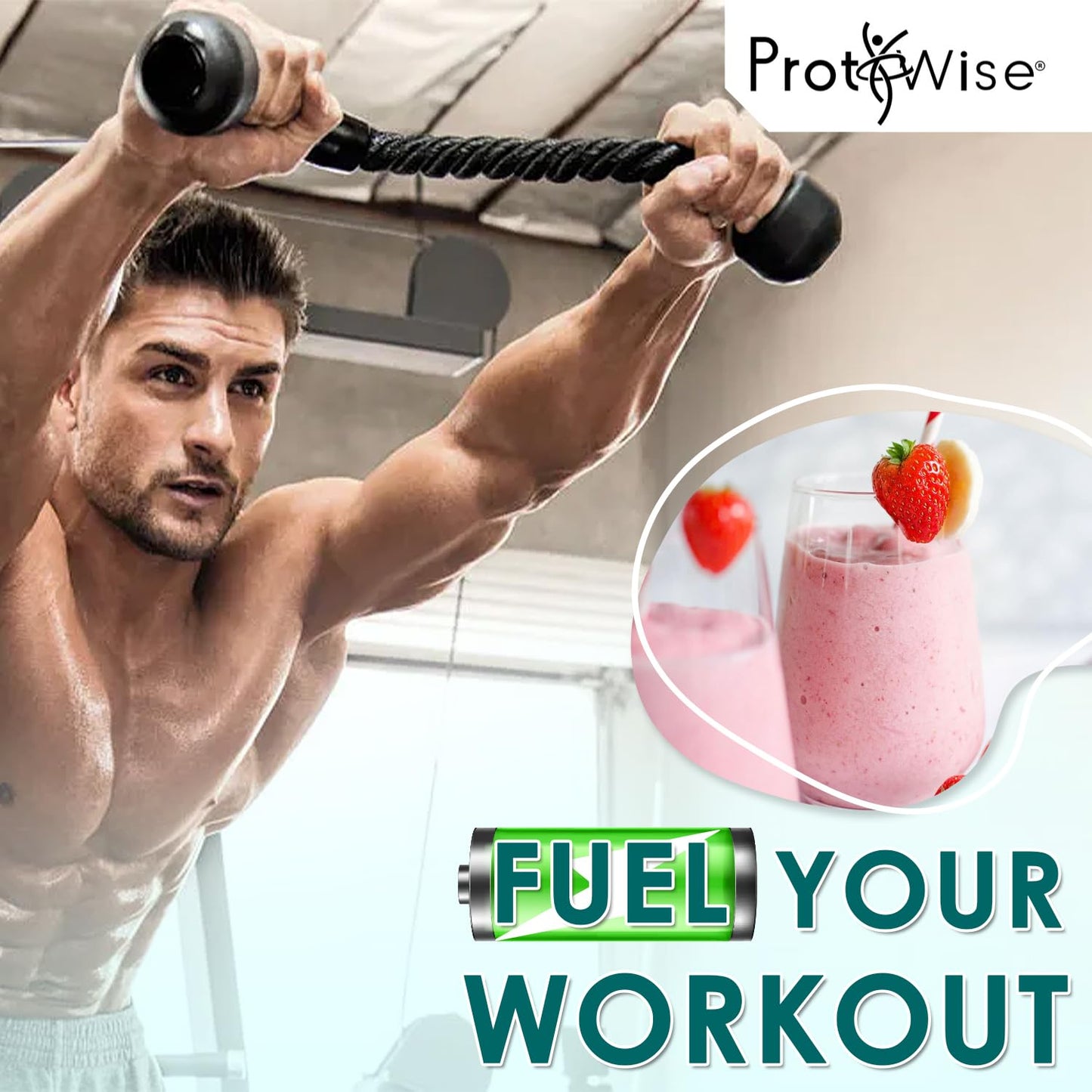 ProtiWise High Protein Shake & Pudding Mix Strawberry Powder 7-Pack