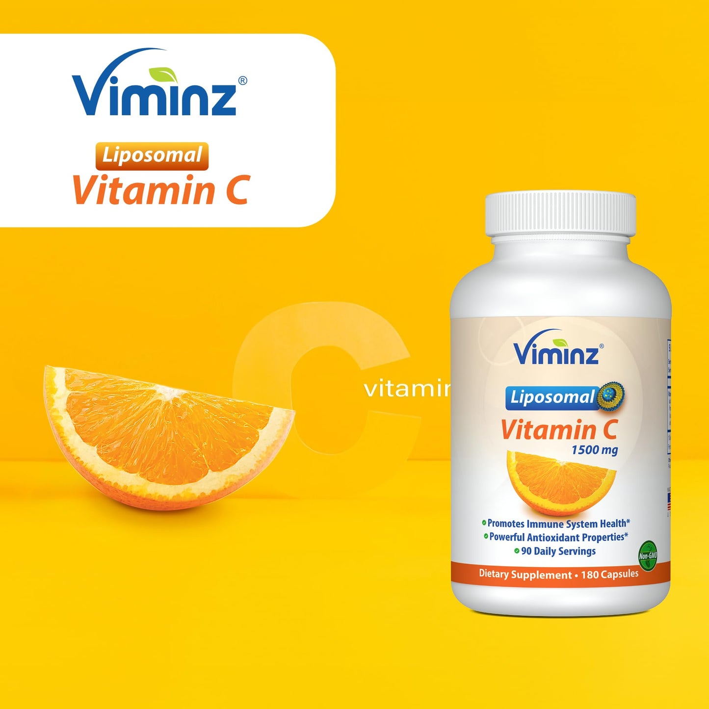 Viminz Liposomal Vitamin C 1500mg Capsule, 180 Capsules