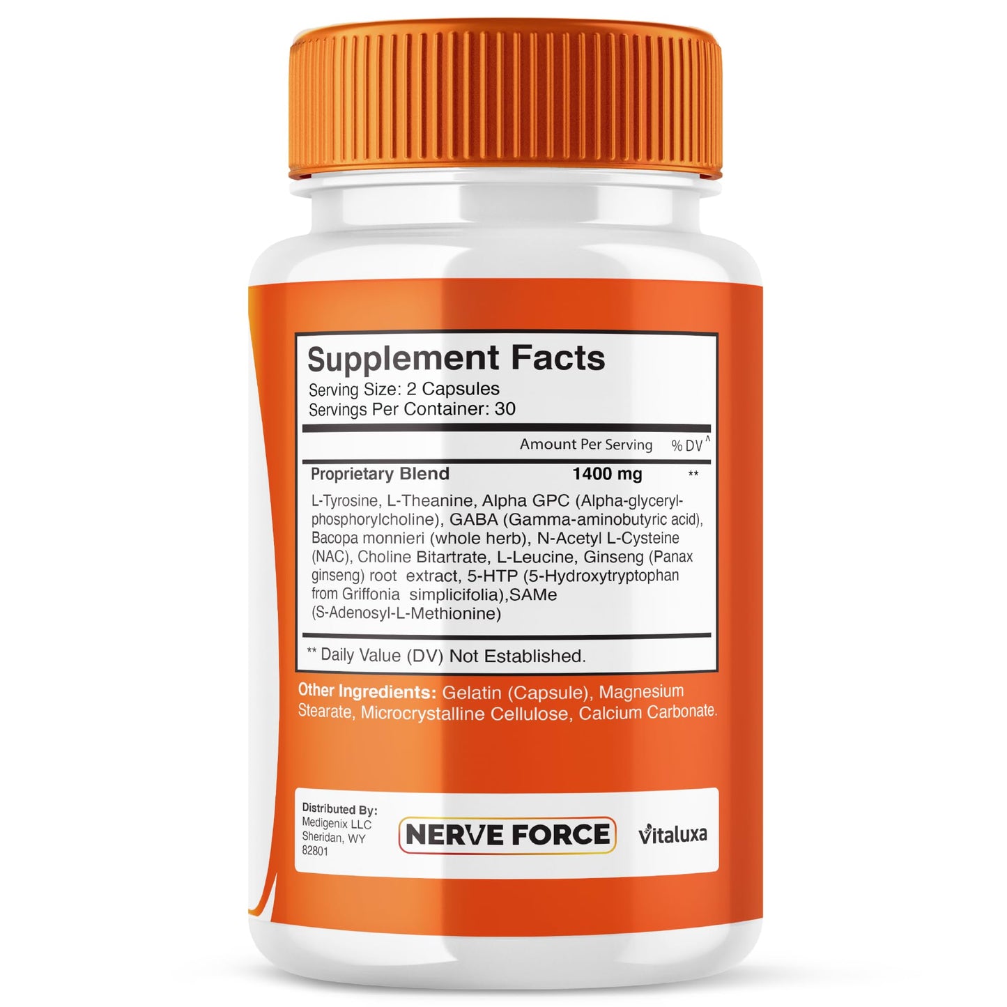 Vitaluxa Nerve Force Neuropathy Supplement Capsule 60 Count