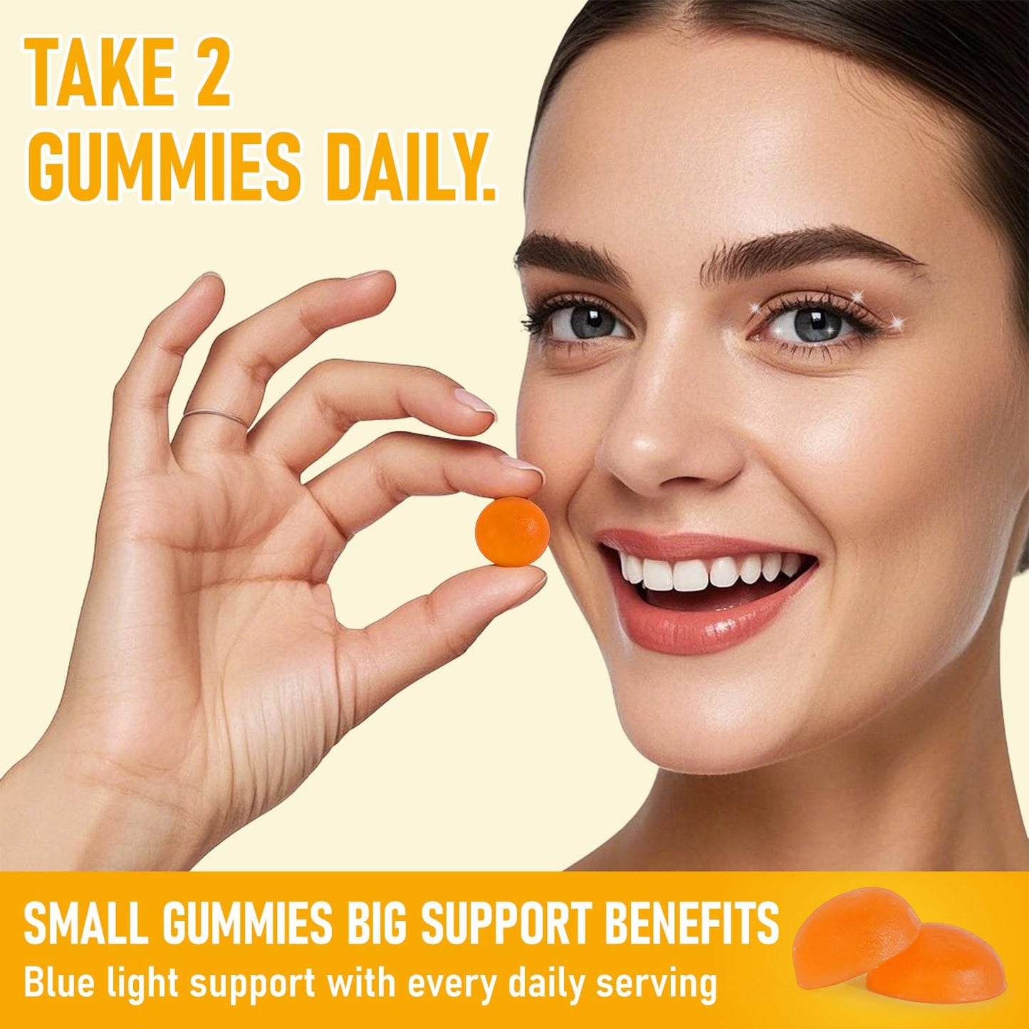Bestniffes Lutein Gummies with Lutein 40mg & Zeaxanthin 8mg for Eye Health, Vegan, 60 Gummies