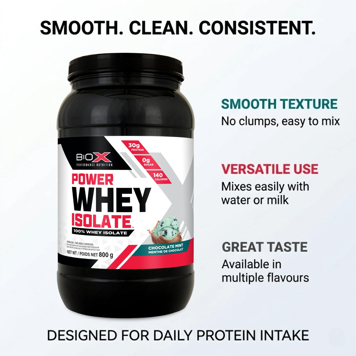 BIOX PERFORMANCE NUTRITION BioX Power Whey Isolate Powder, 64 Servings