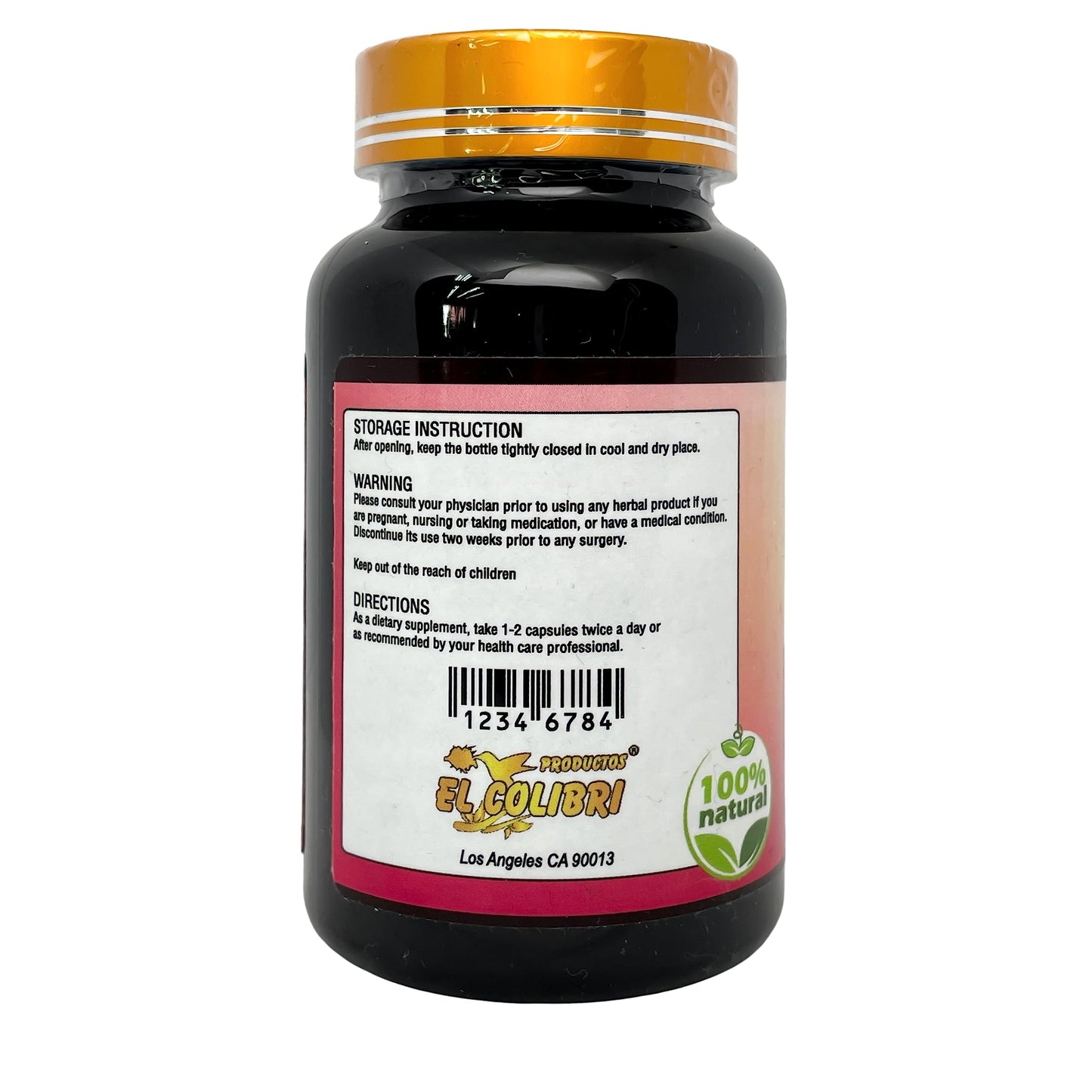 Productos El Colibri Espino Blanco (Hawthorn Flower Extract) 900mg Capsule, 90 Count