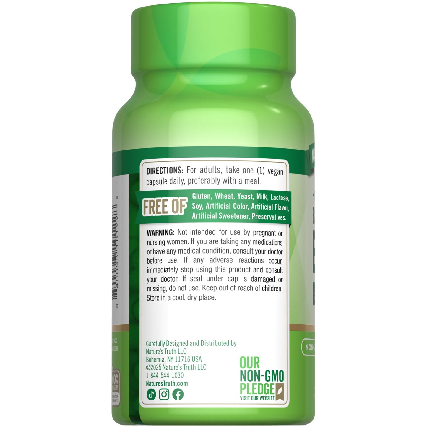 Nature's Truth Vitamin B Complex for Women and Men, 60 Capsules