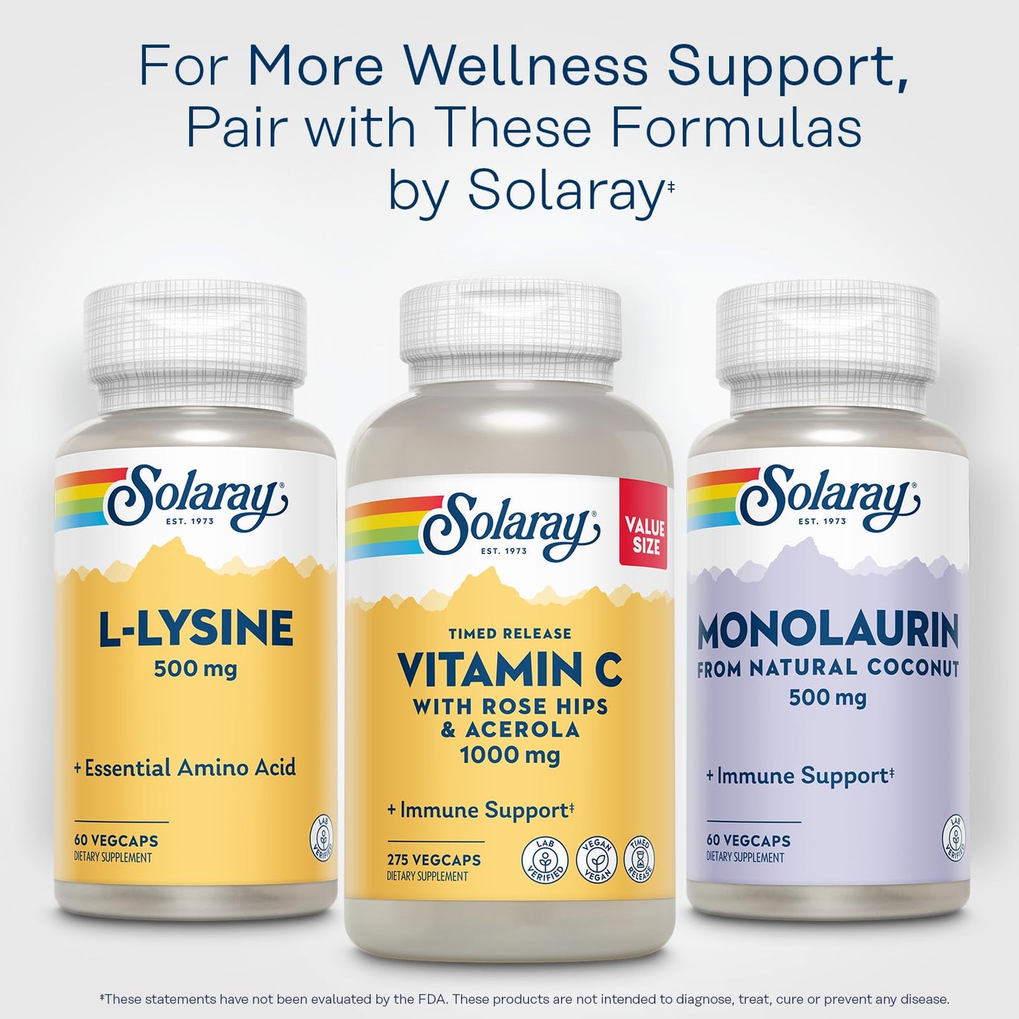 Solaray L-Lysine 500 mg Capsule 60 Capsules
