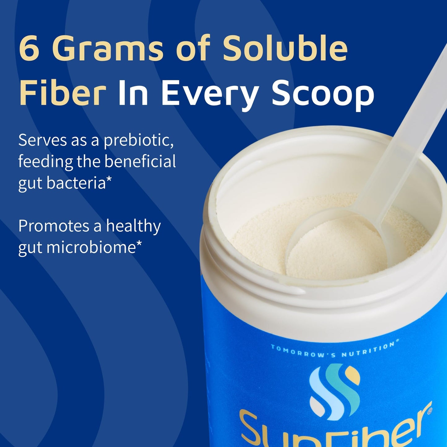 Tomorrow's Nutrition Sunfiber Prebiotic Fiber Supplement for Digestive Health Powder, 22.2 oz