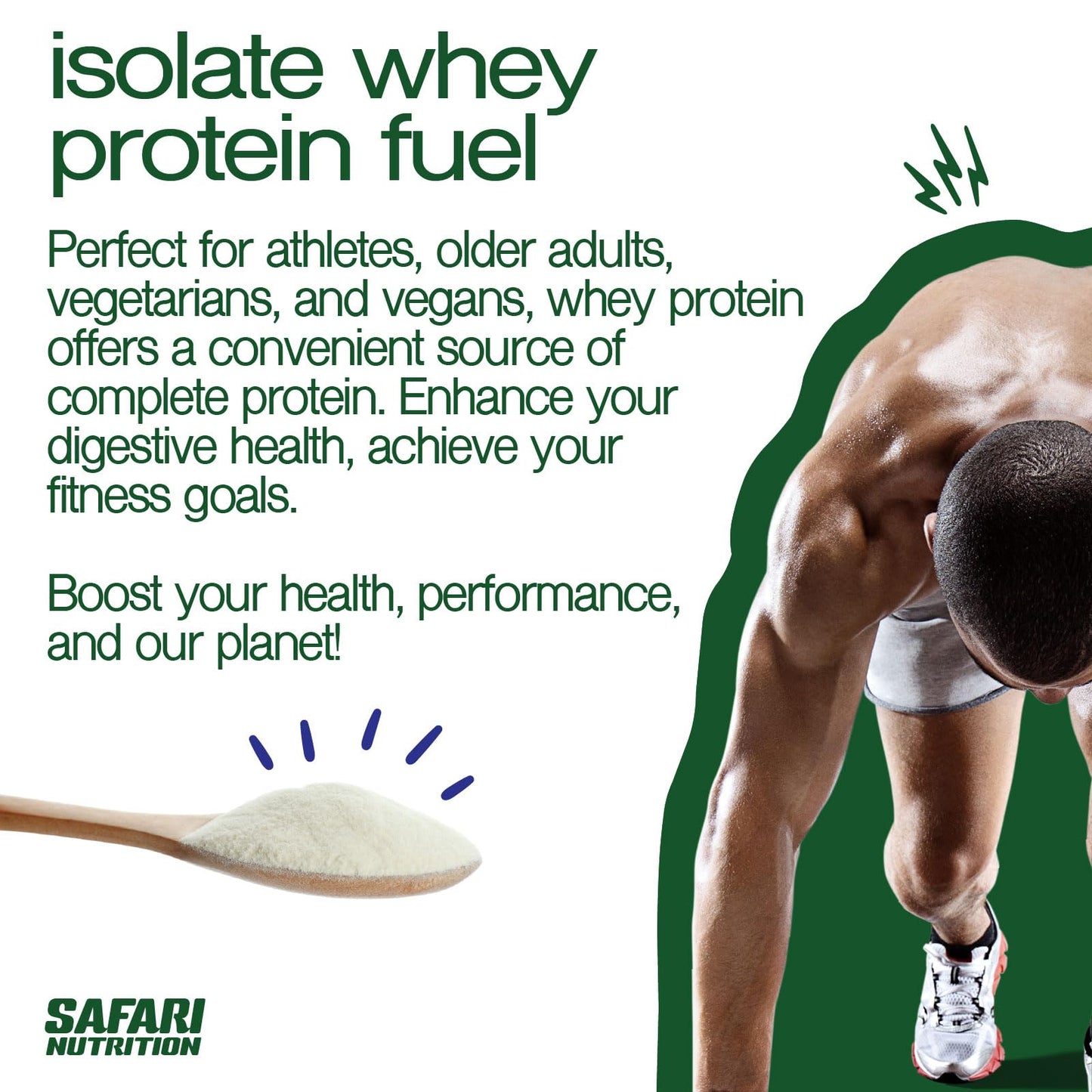 Safari Nutrition 100% Isolate Premium Protein Powder Vanilla, 32 Servings