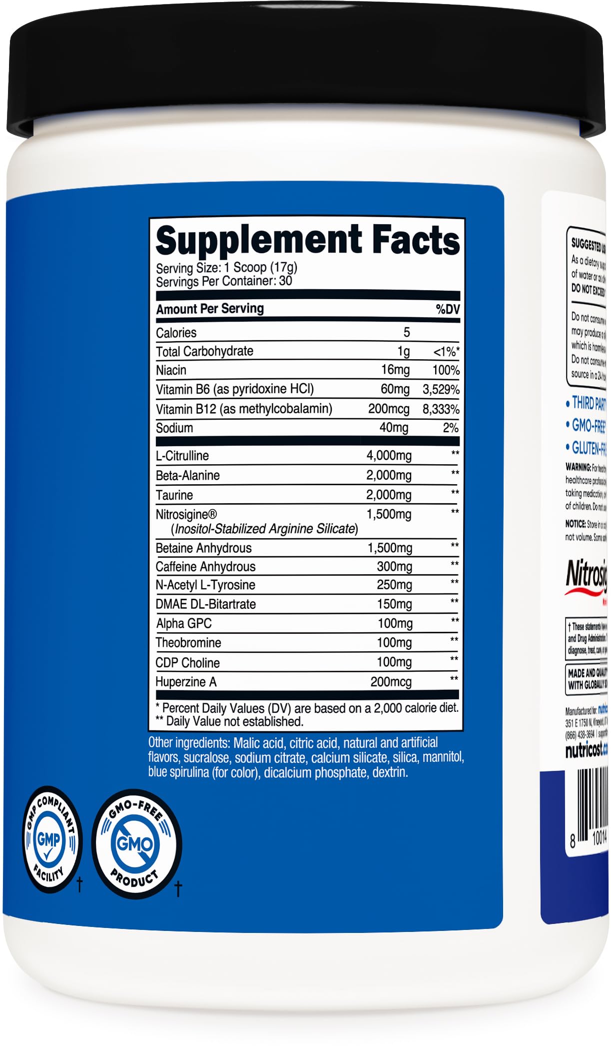 Nutricost Pre-X Xtreme Pre-Workout Powder Complex 16