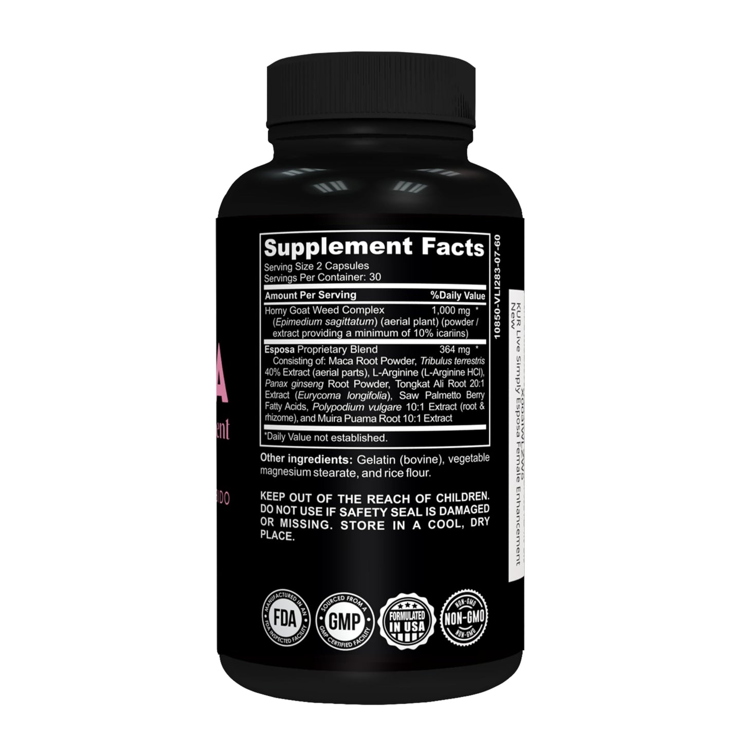 KUR Live Simply Esposa Female Libido Support for Women Capsule 60 Capsules
