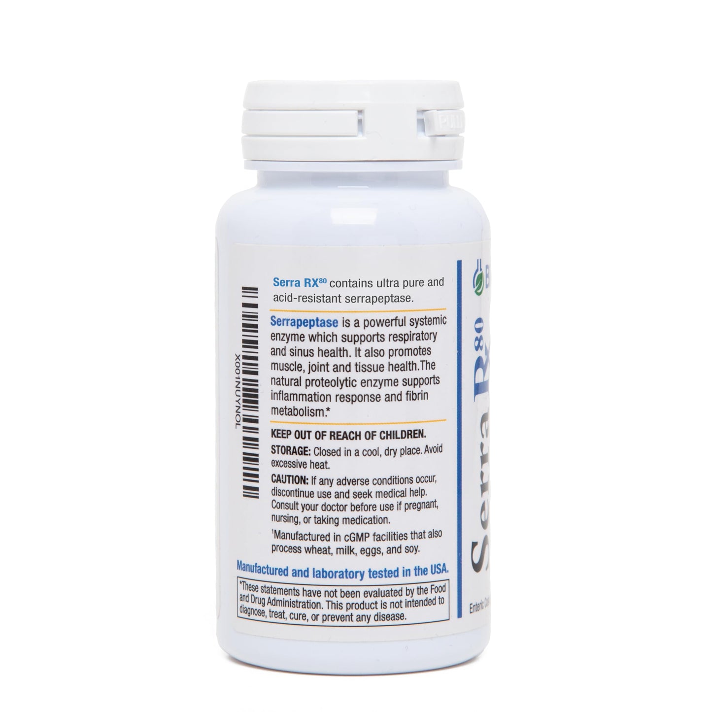 Biomedic Labs RX Serra-RX 80,000 SPU Serrapeptase Capsule, 1 Count