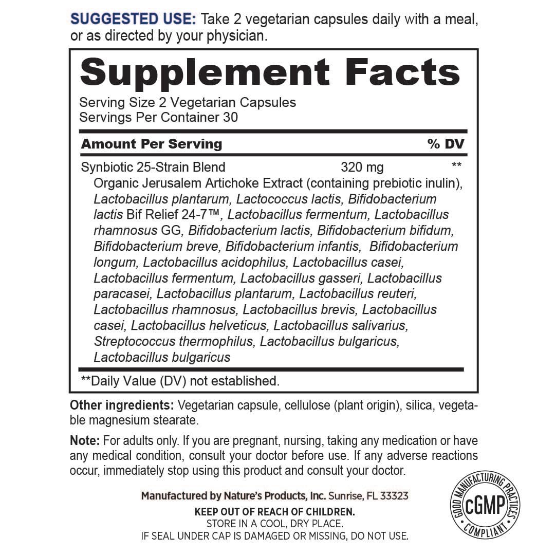 True Health Probiotic Multi Strain Supplement Microbiome Support Capsule 60 Count