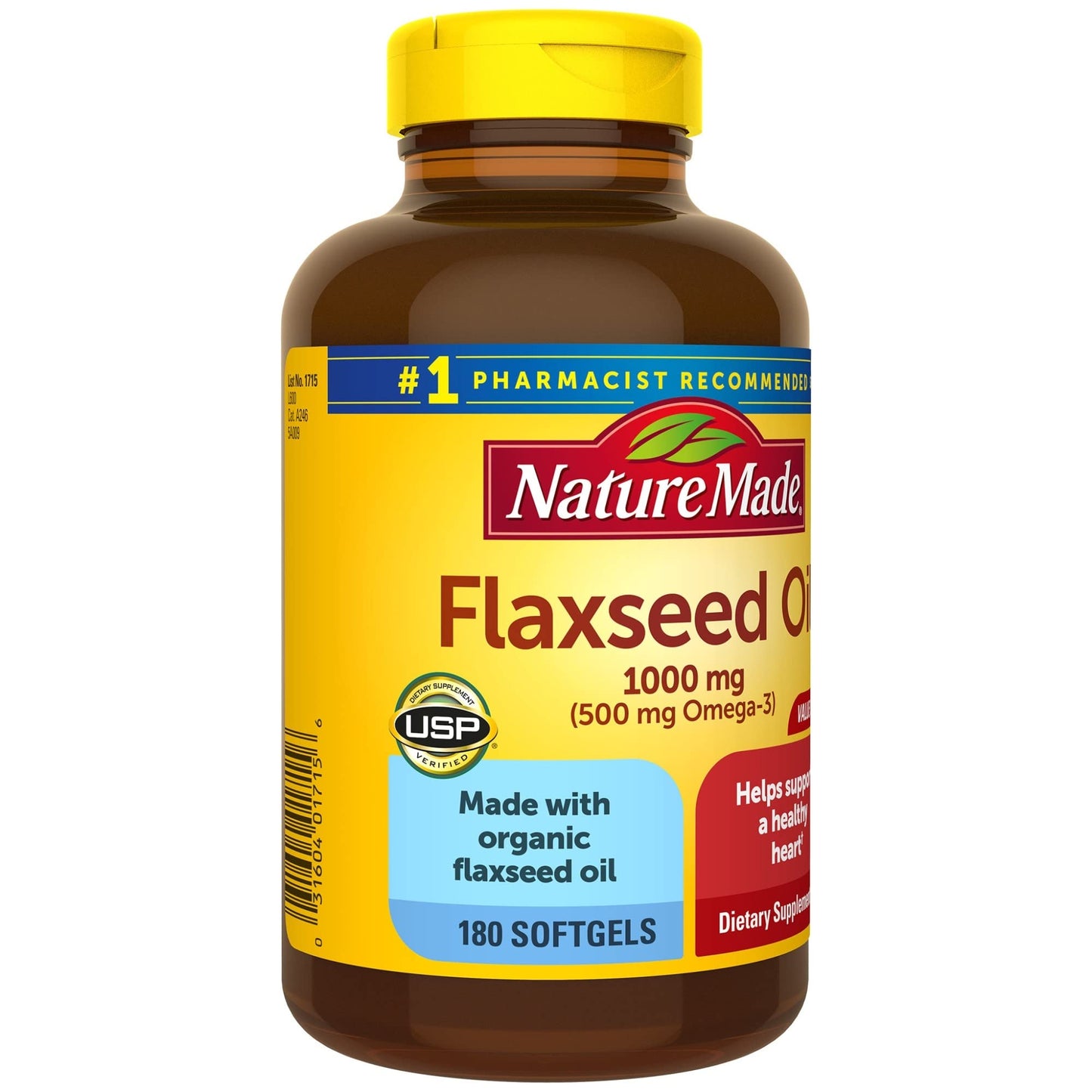 Nature Made Flaxseed Oil 1000 mg Softgels 360
