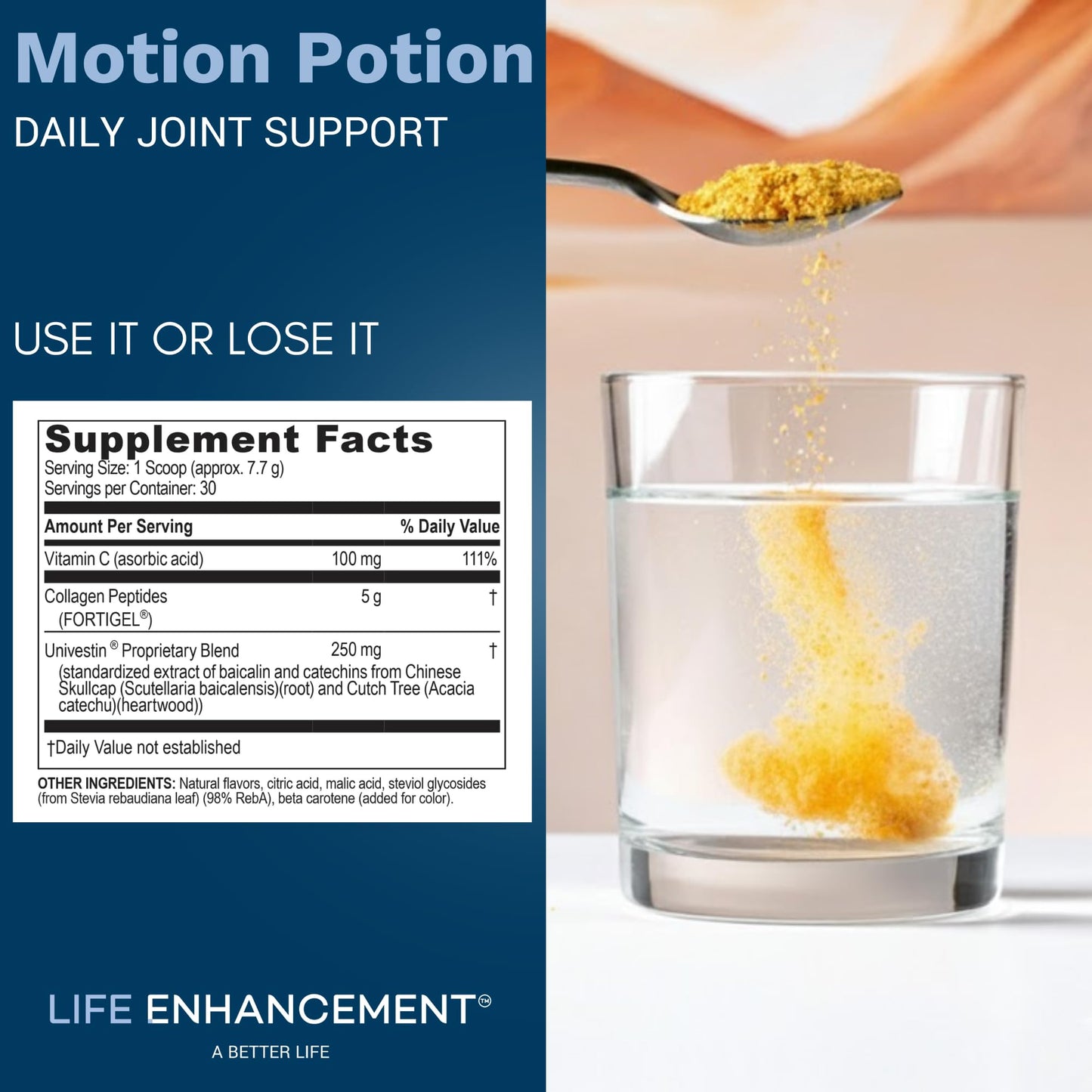 Life Enhancement Motion Potion Joint Support Drink Supplement Powder 8.1 Ounce