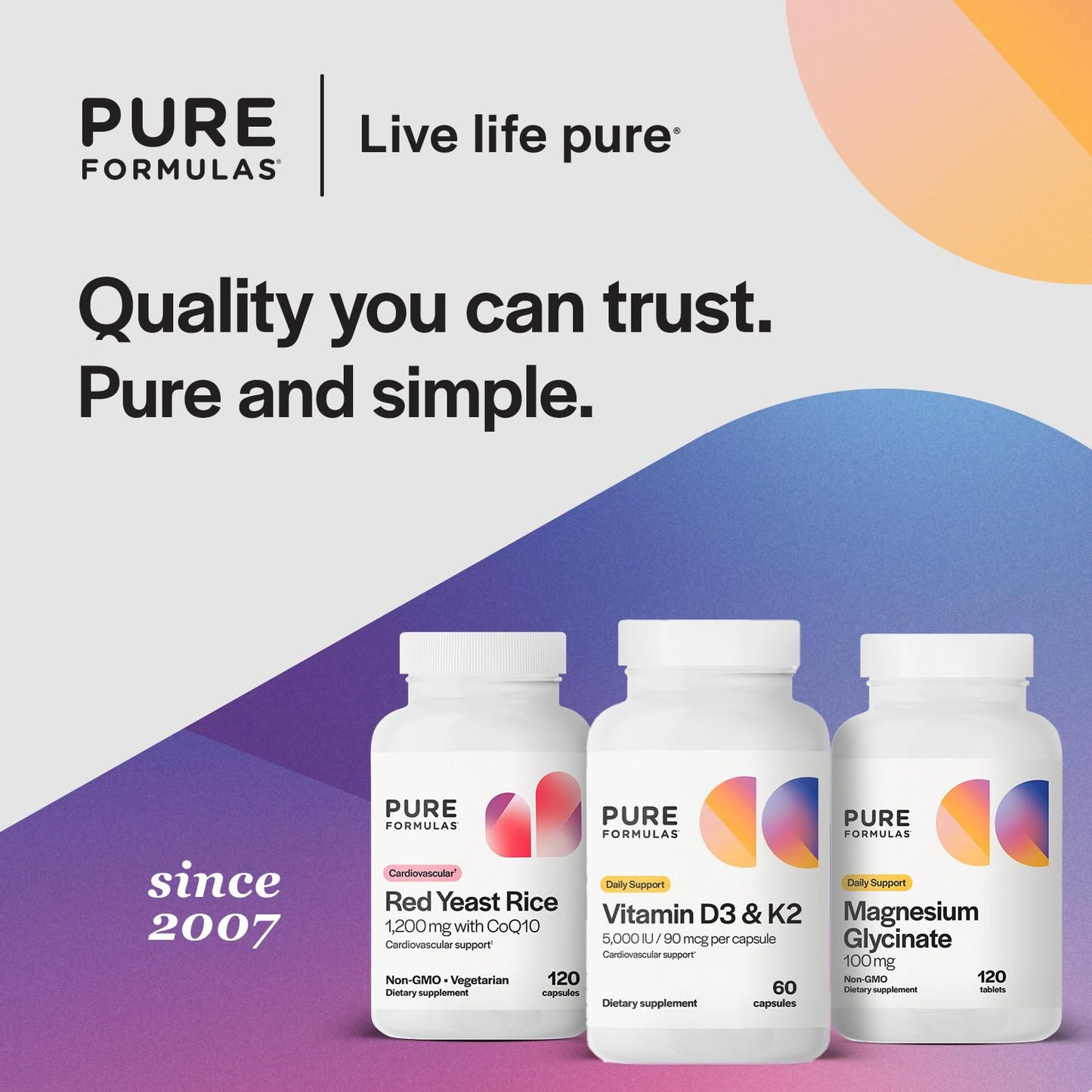 PureFormulas Vitamin D3 K2 Supplement 60 Capsules