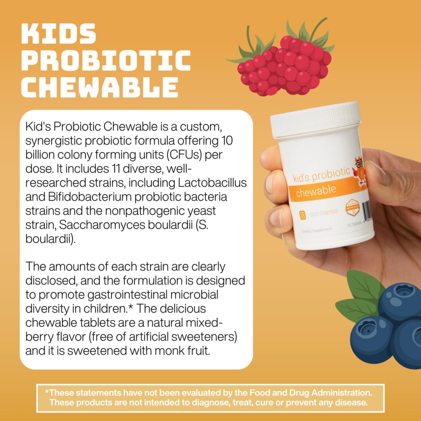 Serawise Kid's Probiotic Chewable 30 Tablets