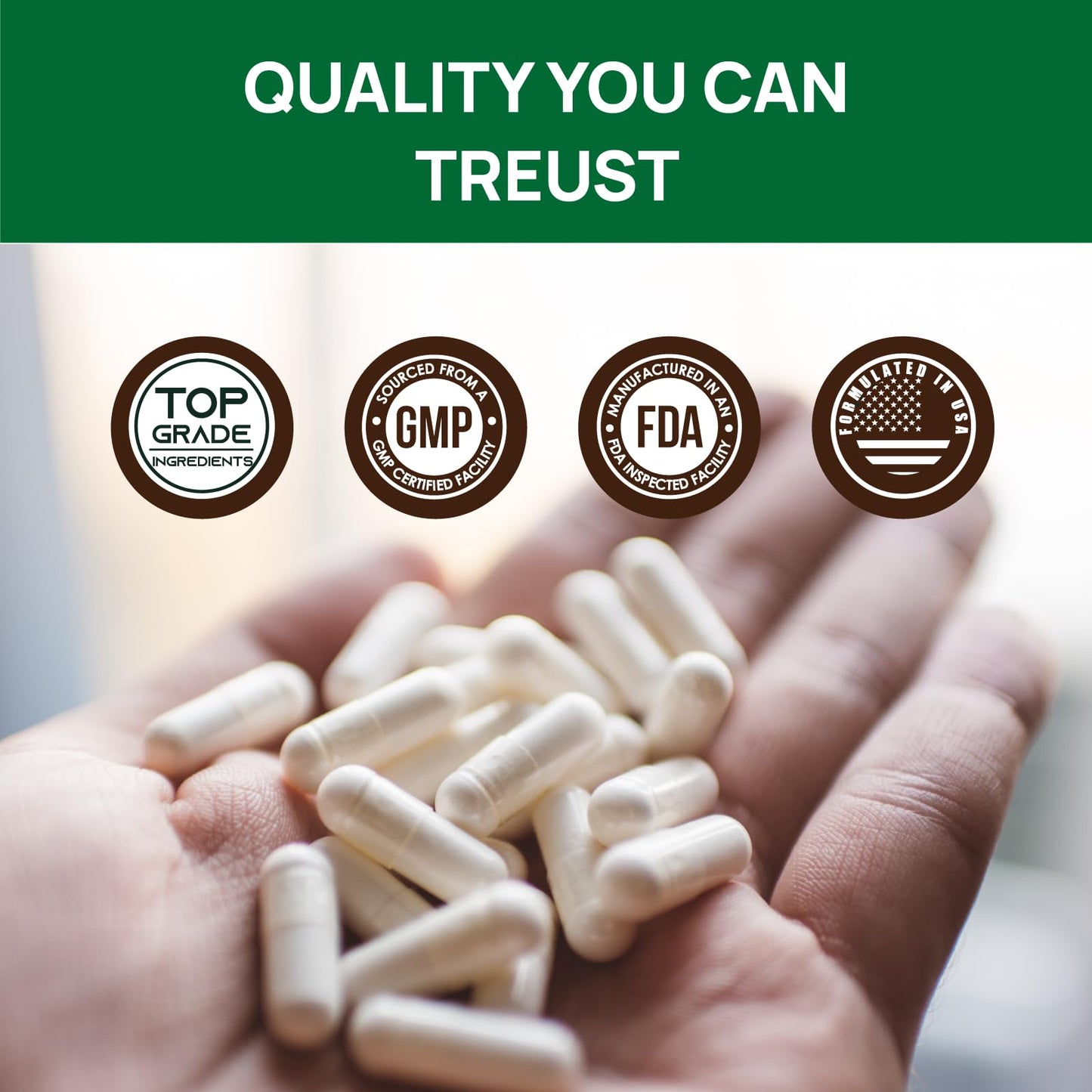 VHC Thyroid Support Supplement for Women & Men, Complex with Iodine, Selenium, B12, Zinc, Ashwagandha, Non-GMO, Capsule, 60 Count