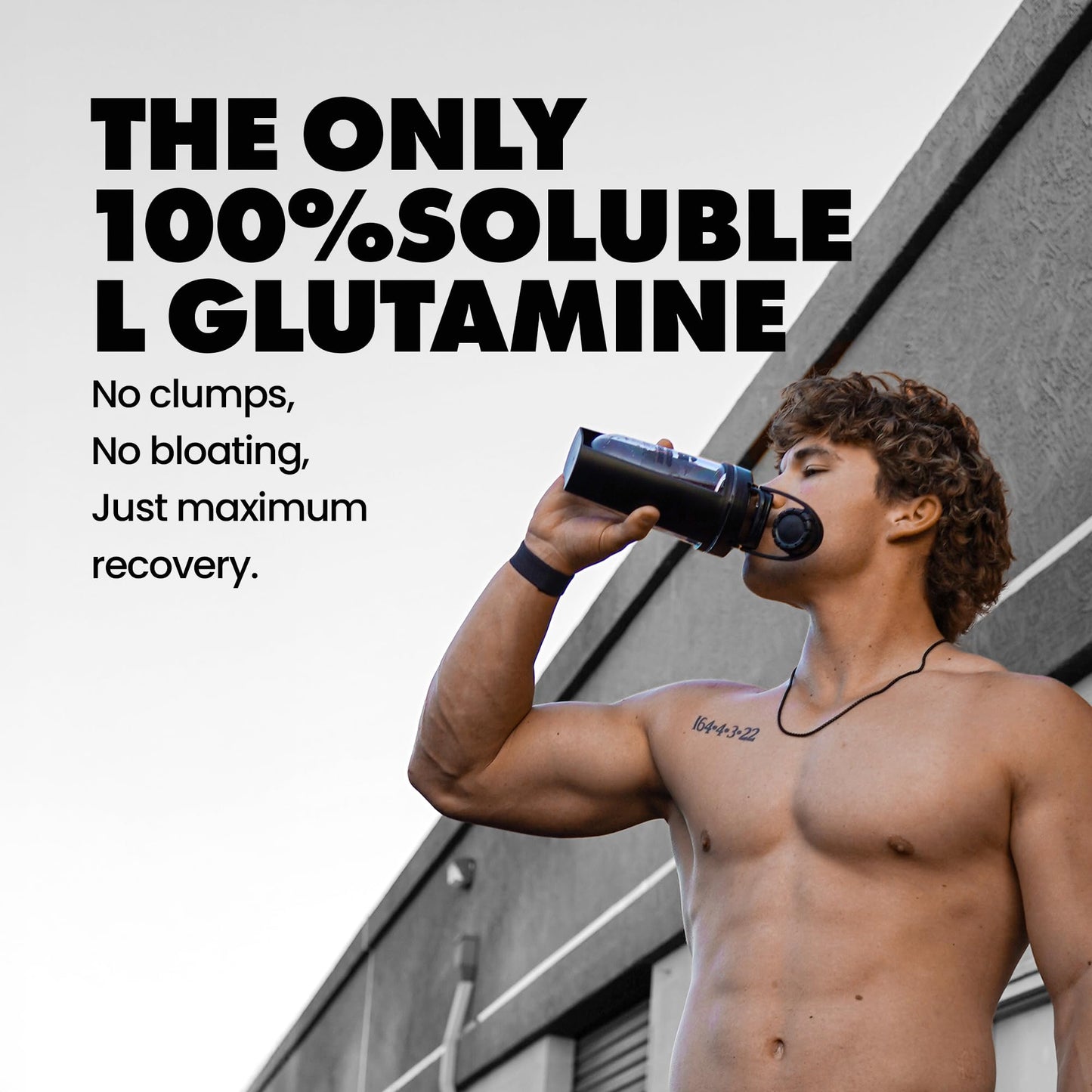 GAINS IN BULK L-Glutamine Powder 1.1 Pound
