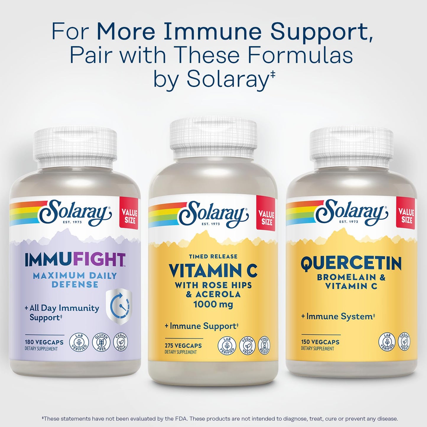 SOLARAY Vitamin C 1000 mg Time Release, 275 Capsules