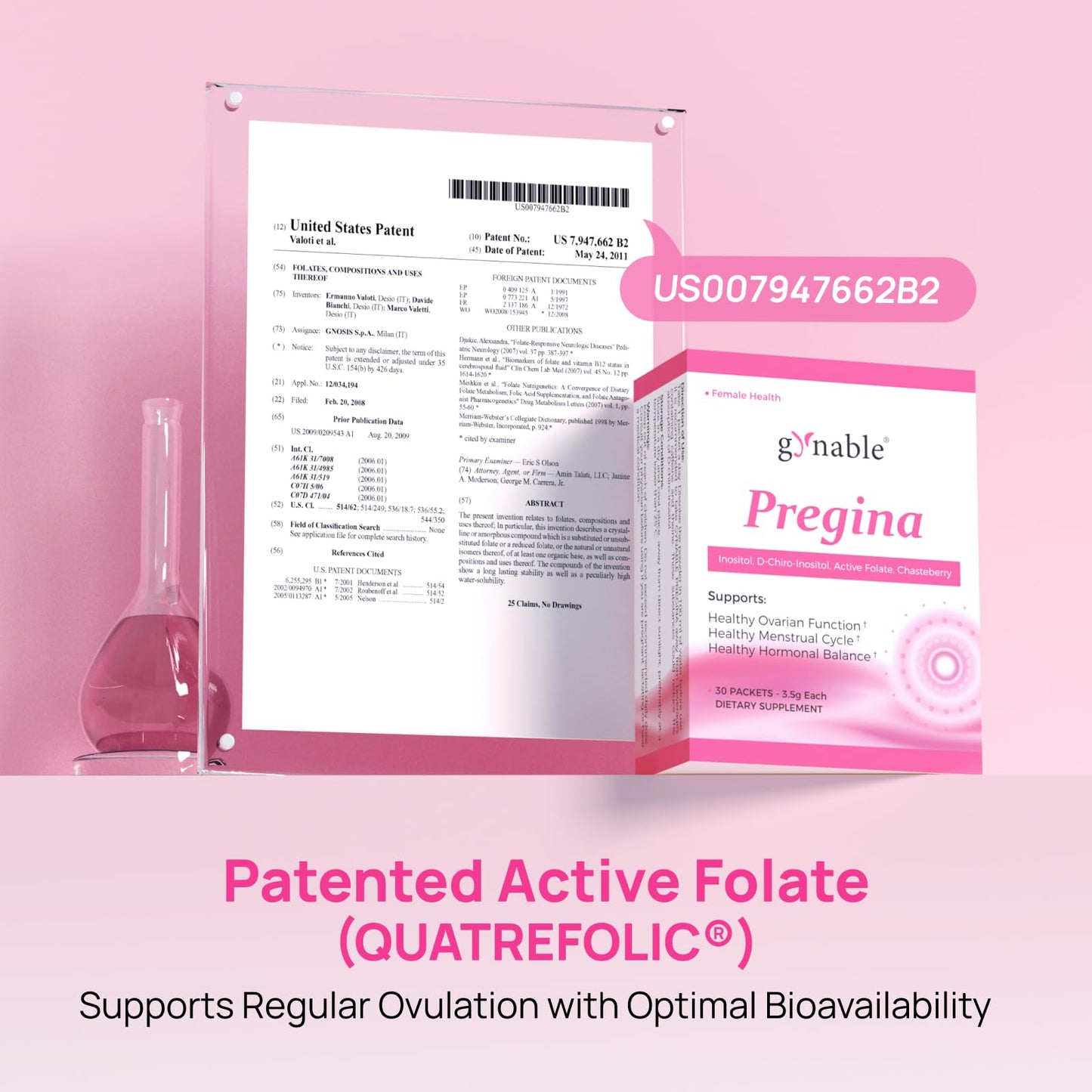 Vevoec Gynable Pregina Myo-Inositol & D-Chiro Inositol for Women - Original 125:1 Formula, Hormonal Balance & Cycle Wellness, with Chaste Tree & Methylfolate, Powder 30 Servings