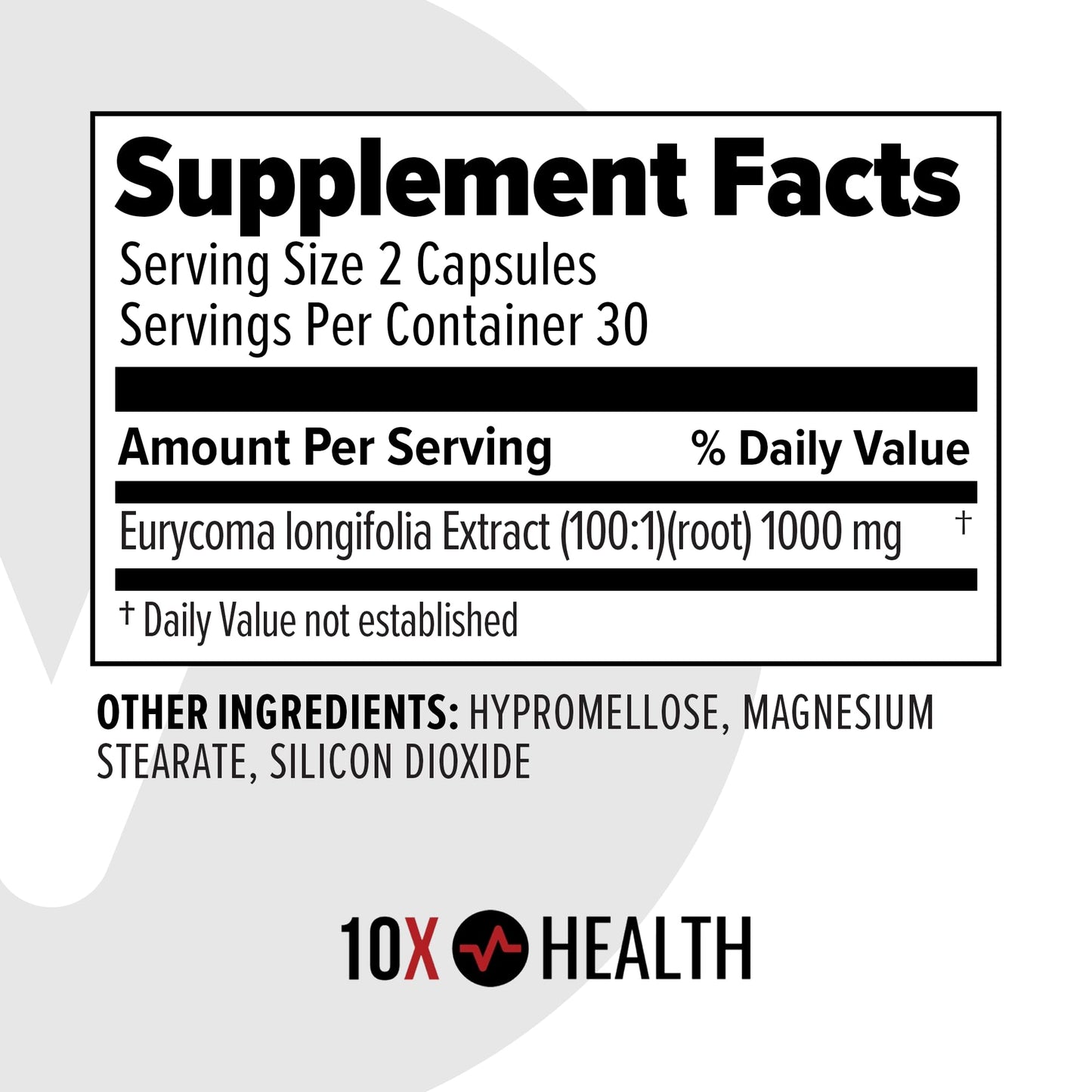 10X Health System Alpha Testosterone Supplement for Men Capsules, 60 Count