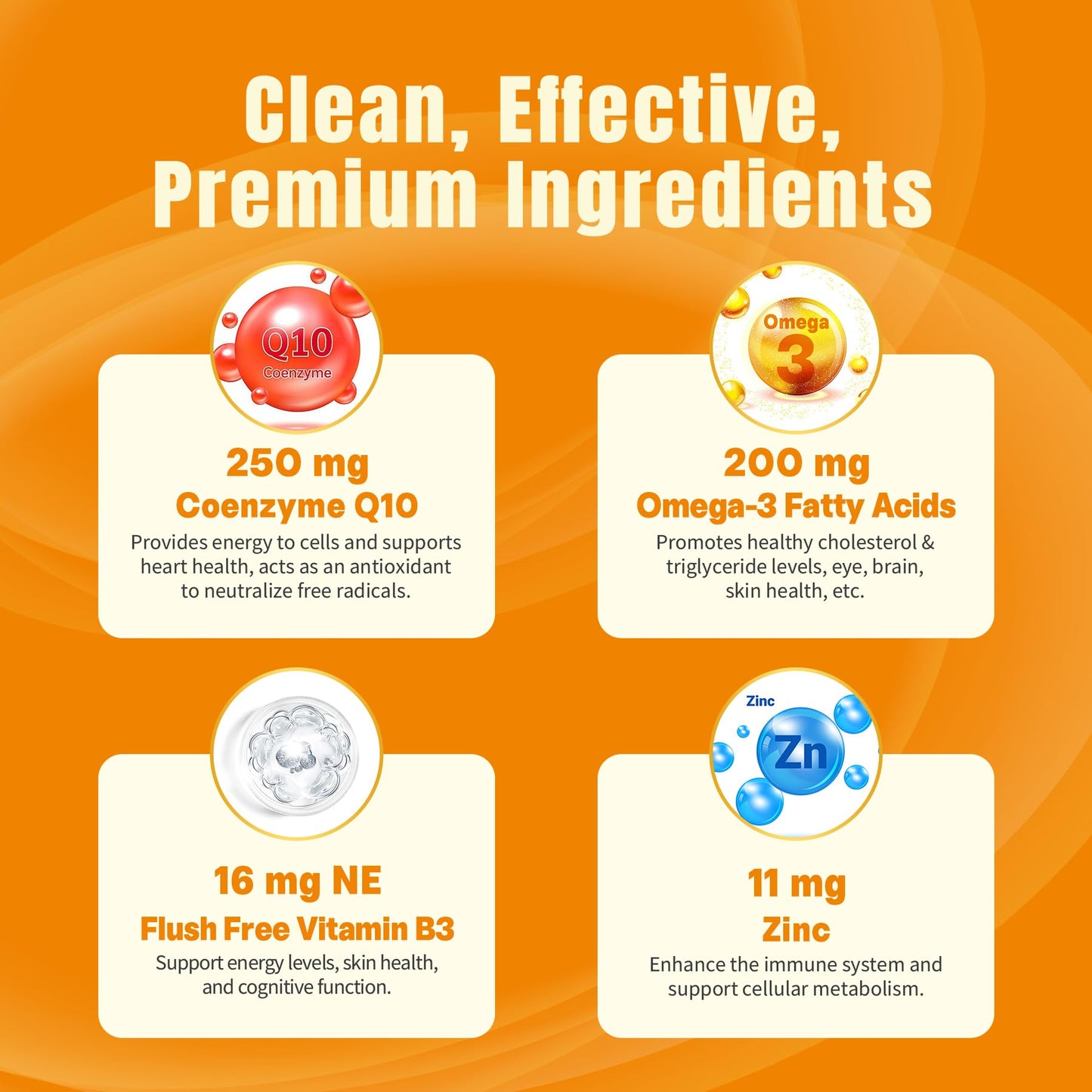 NEVISS Sugar-Free CoQ10 Gummies 60 Count + Lutein Gummies 60 Count