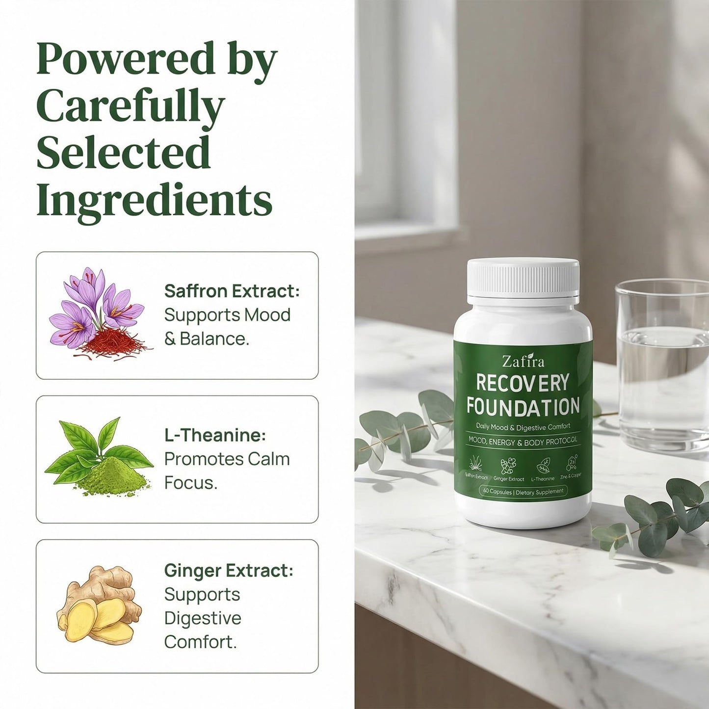 GLORAMD Zafira Recovery Foundation Capsule, 1 Capsule