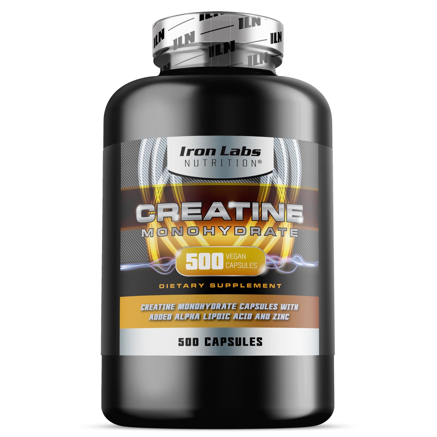 Iron Labs Nutrition Creatine Monohydrate Capsules, 3900mg, 500 Capsules