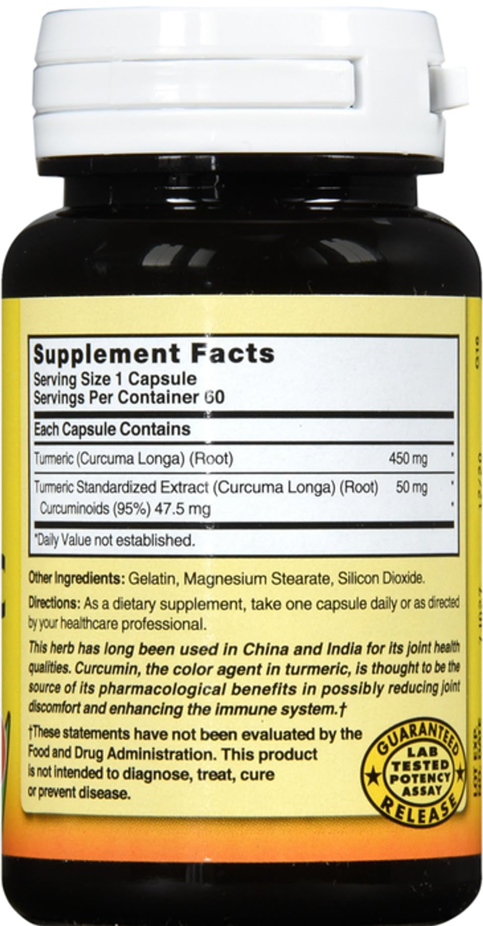 Xllent Nature's Blend Turmeric 500mg Capsules, 2 Count
