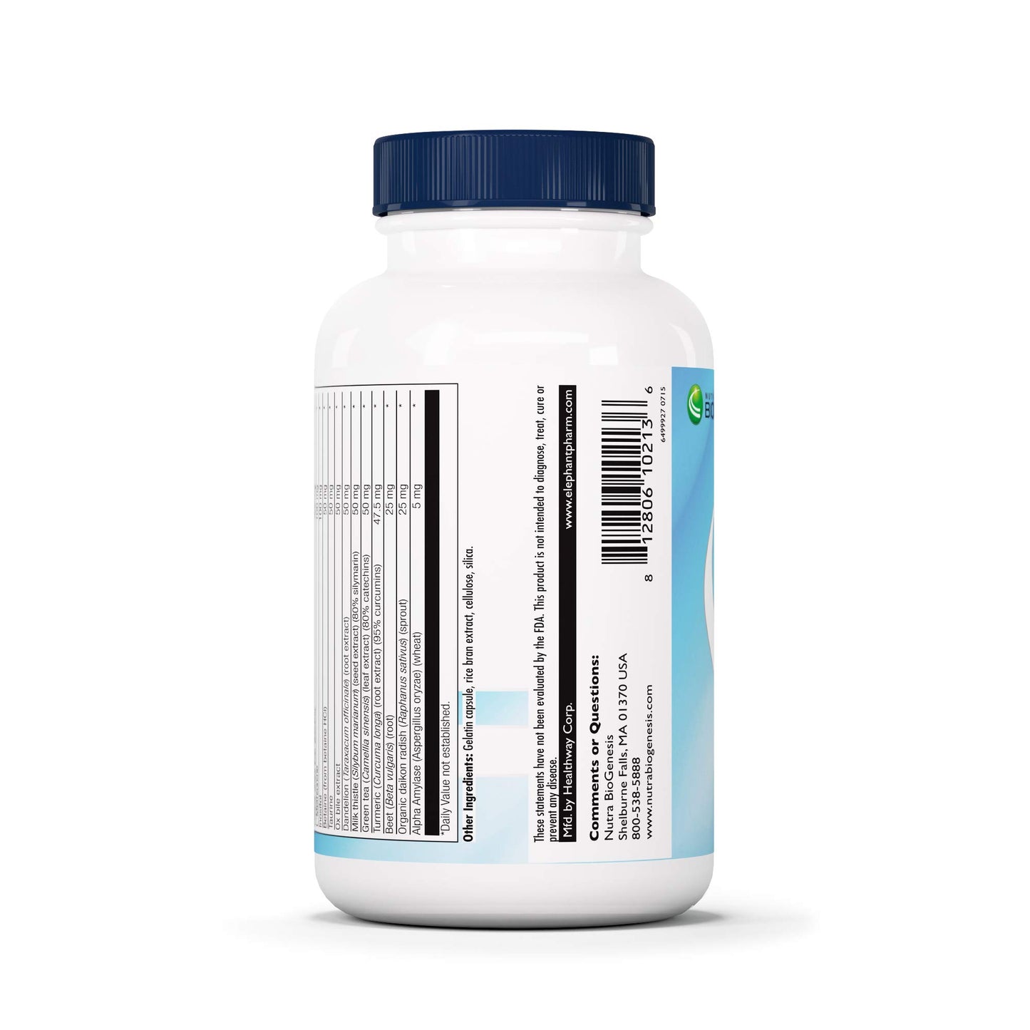 Nutra BioGenesis BioLiv Betaine HCL Digestive Supplement with Dandelion Root, Choline & Beet, 90 Capsules