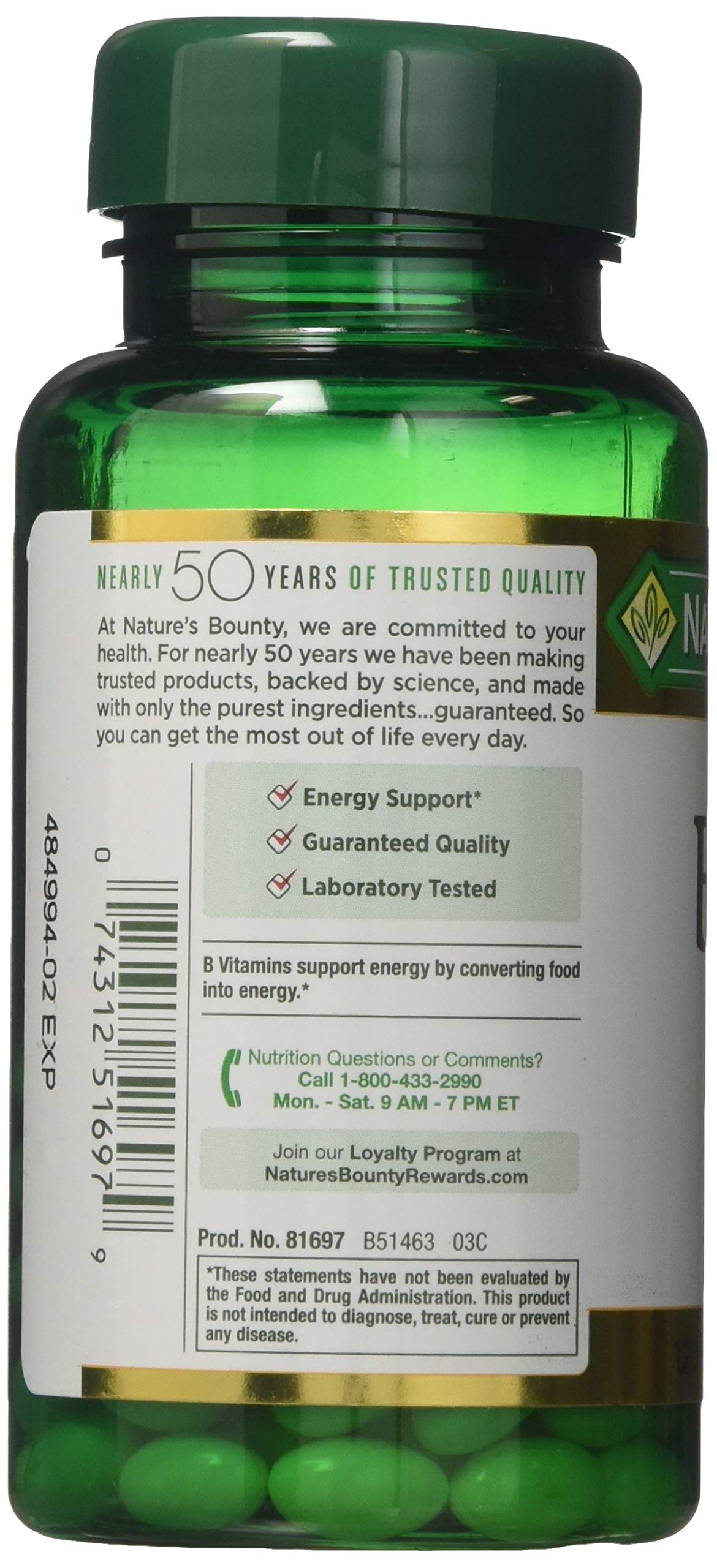 Nature's Bounty Biotin 10,000 mcg Rapid Release Softgels, 600 Softgels