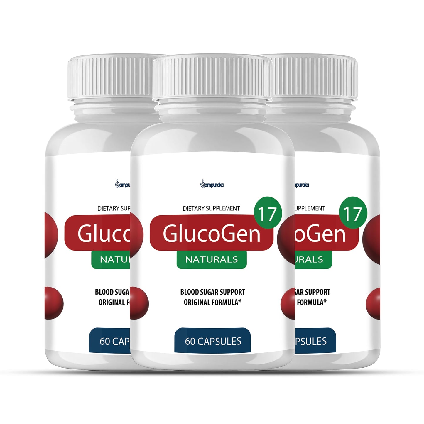 Sampuraka GlucoGen17 New Advanced Formula Supplement Capsules 60 Count
