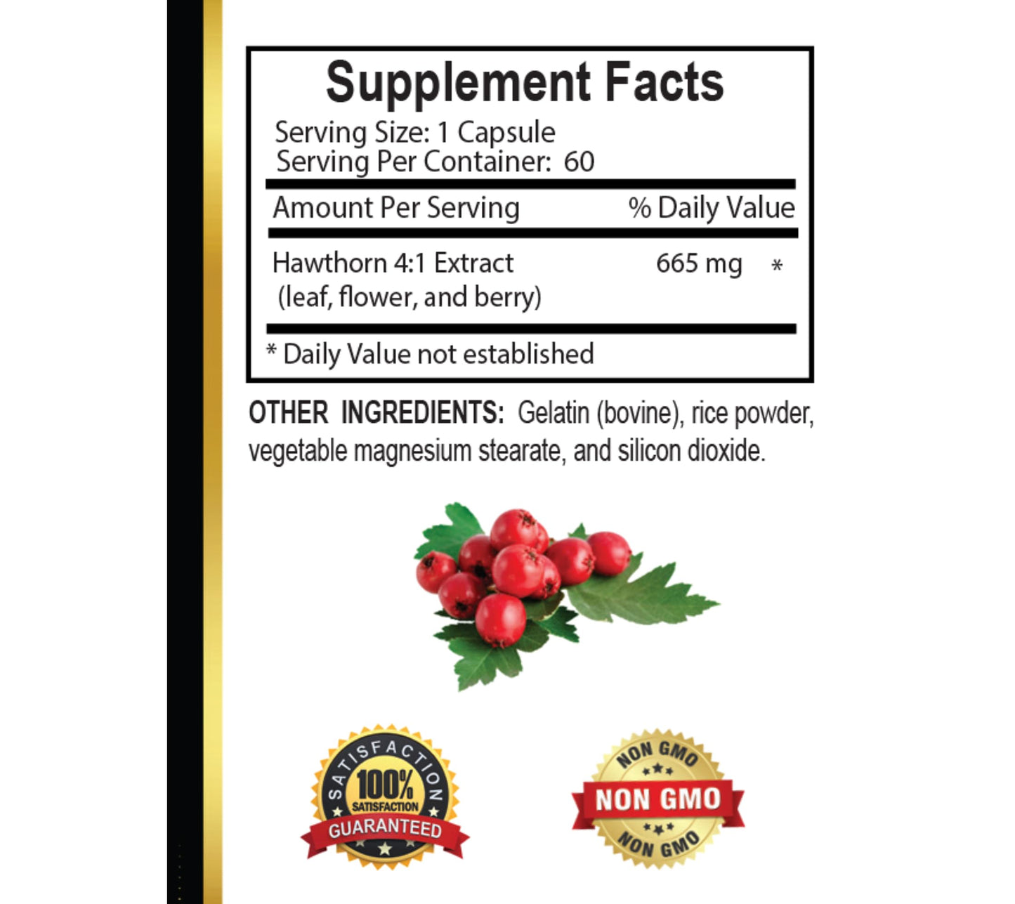 OLANTA TRADE SOLUTION Hawthorn Berry Extract Capsules 60 Capsules