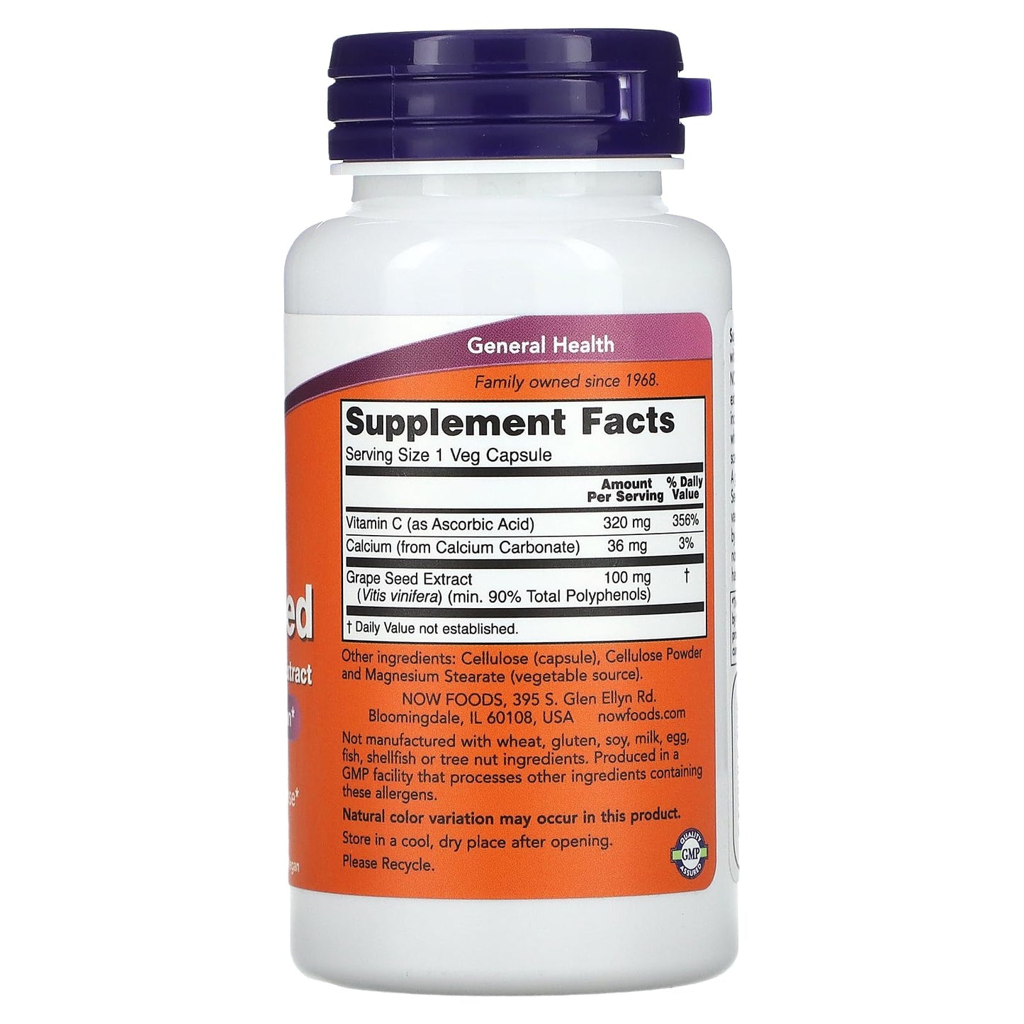 NOW Foods Grape Seed Extract Capsule 1 Count