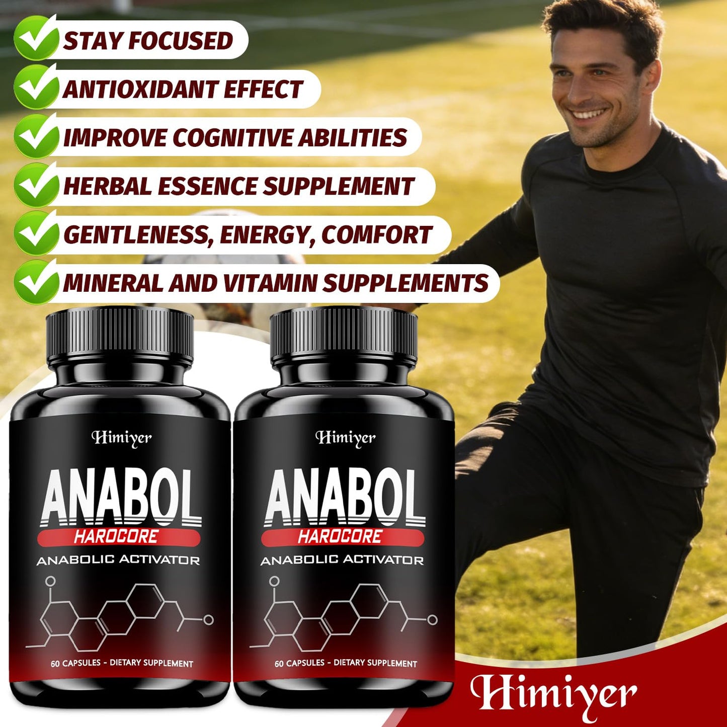 Himiyer Anabol Hardcore Anabolic Activator Capsules 60 Count