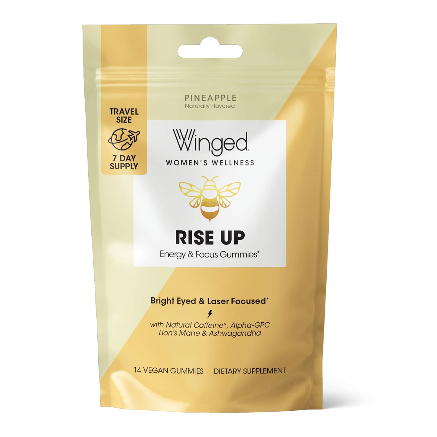 Winged Wellness Rise Up Gummies I B12 for Energy 14 Count