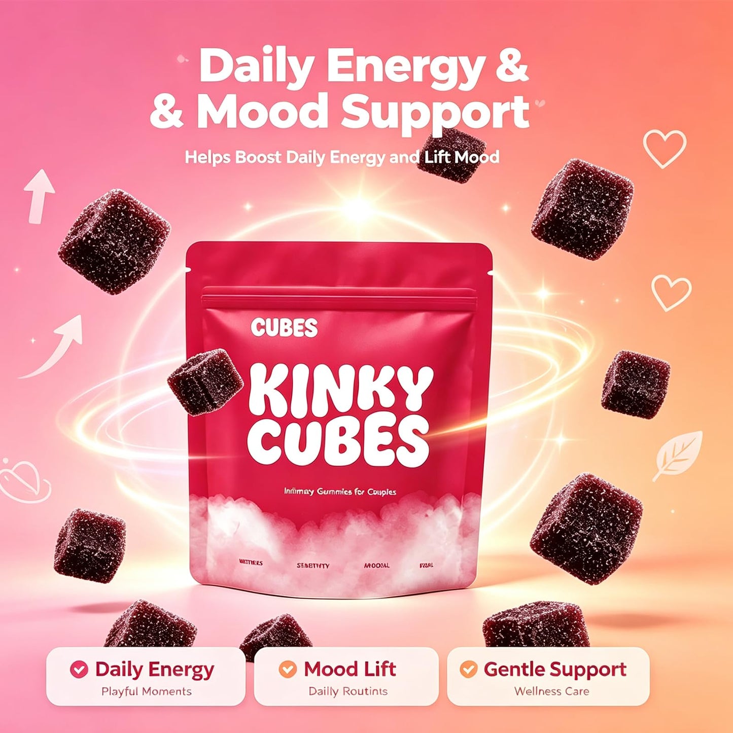 Ella Ola Kids Kinky Cubes Gummies 16 Count