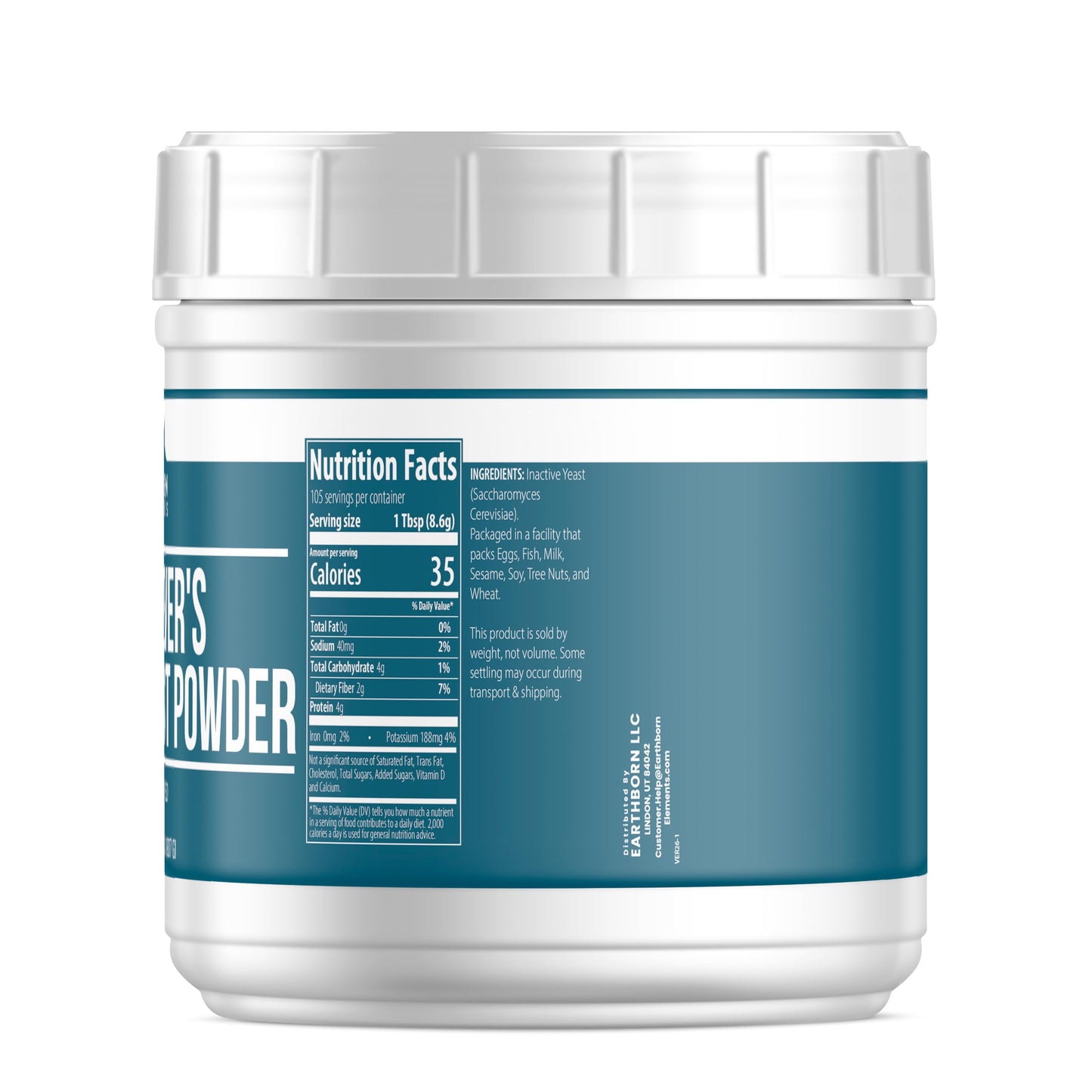 Earthborn Elements Brewer’s Yeast, Pure & Undiluted, Inactive Yeast Powder 2