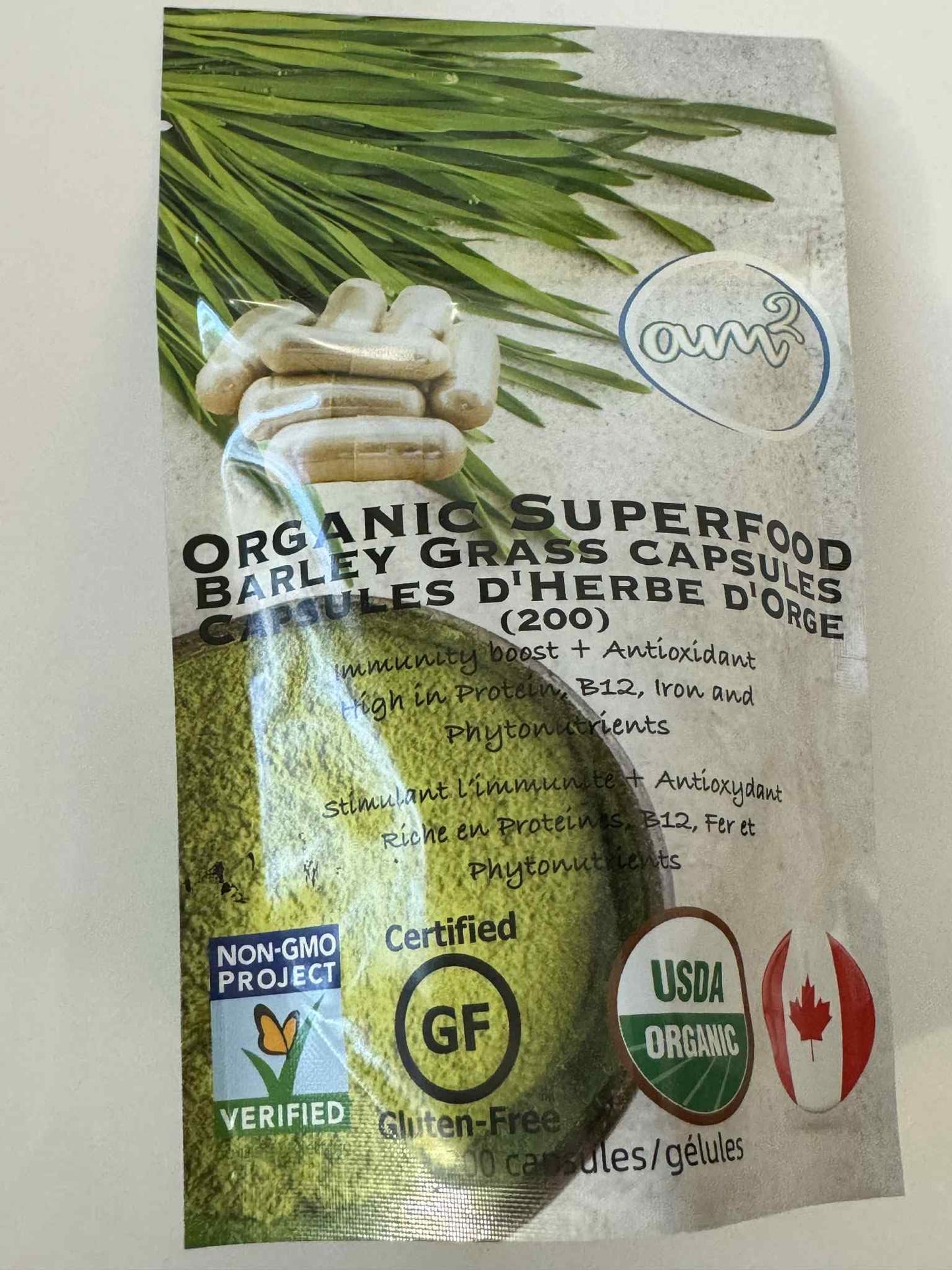 am2 Organic Barley Grass 200 Capsules