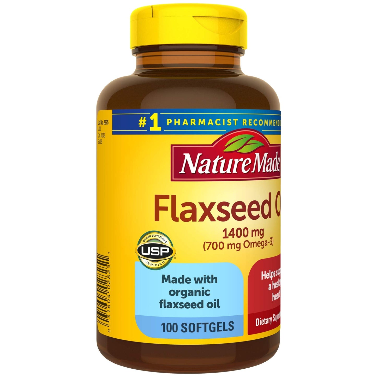 Nature Made Flaxseed Oil 1400 mg Softgel 100 Count