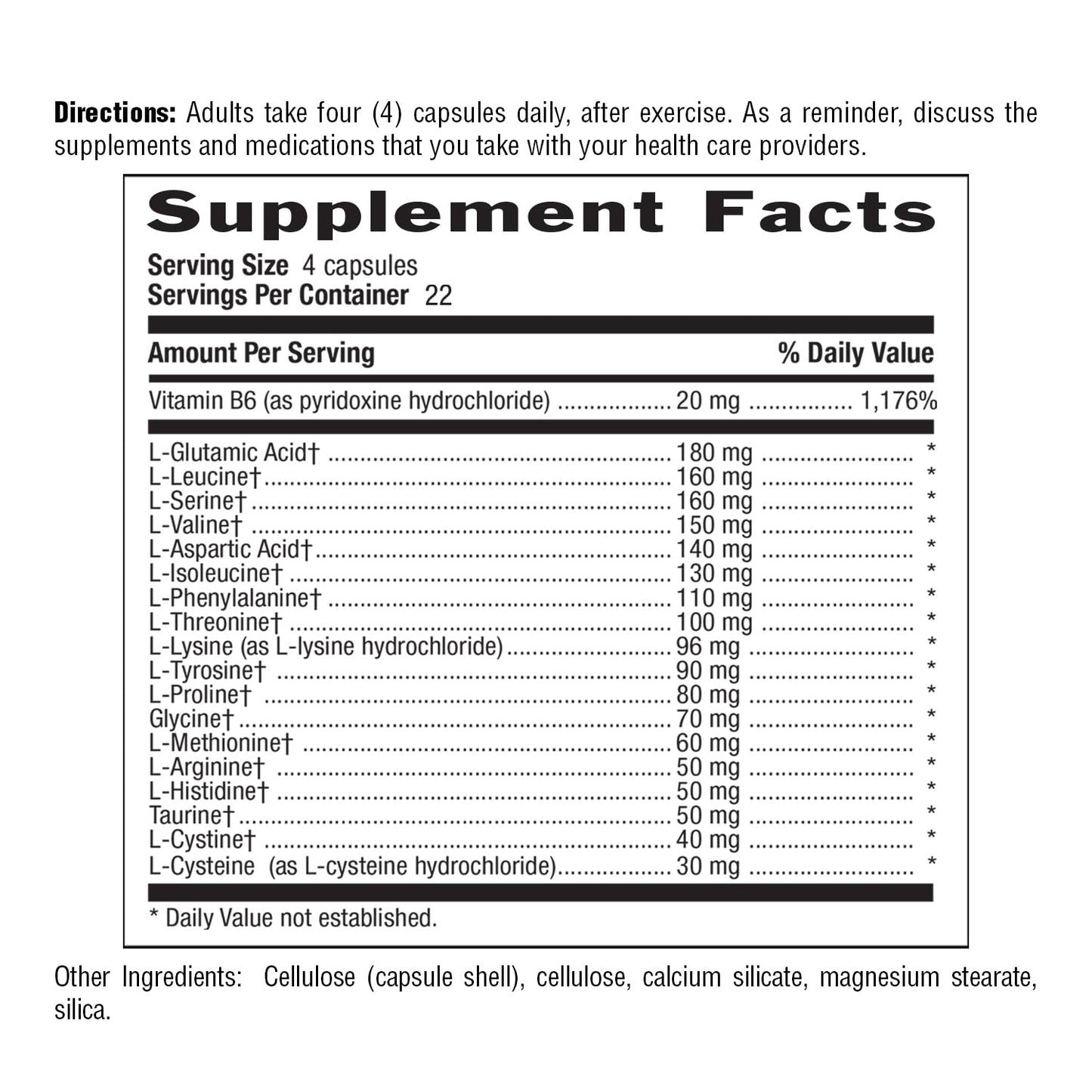 Country Life Maxi-Amino with 16 Free Form Amino Acids, Capsule, 180 Capsules