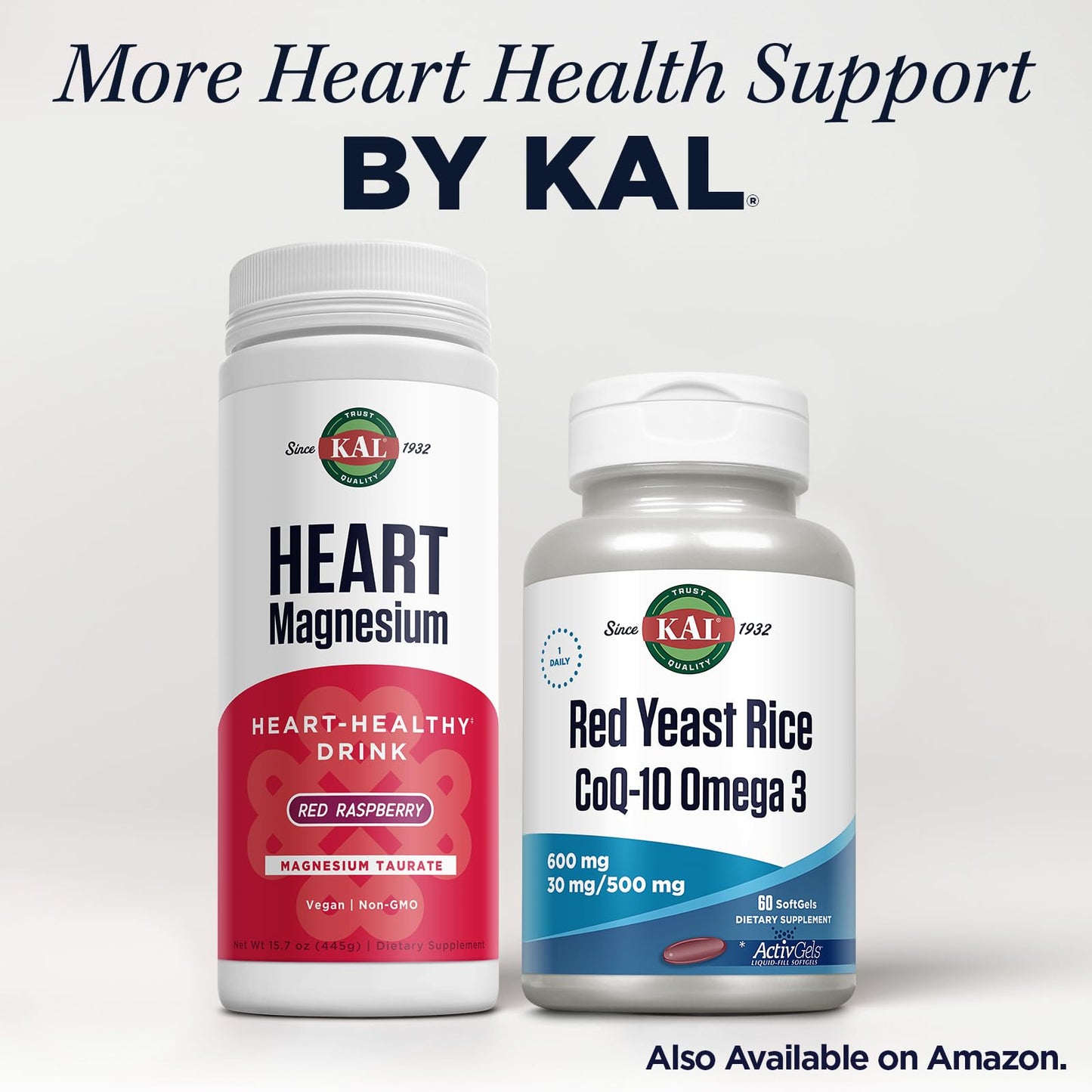 KAL Red Yeast Rice COQ10 Omega 3 Softgels 60 Count