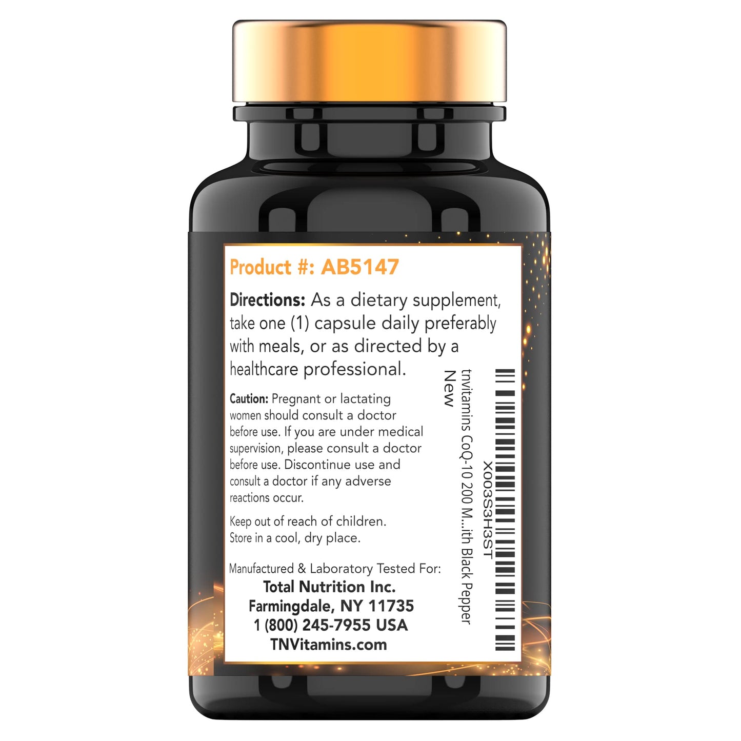 tnvitamins CoQ-10 200mg, 150 Capsules
