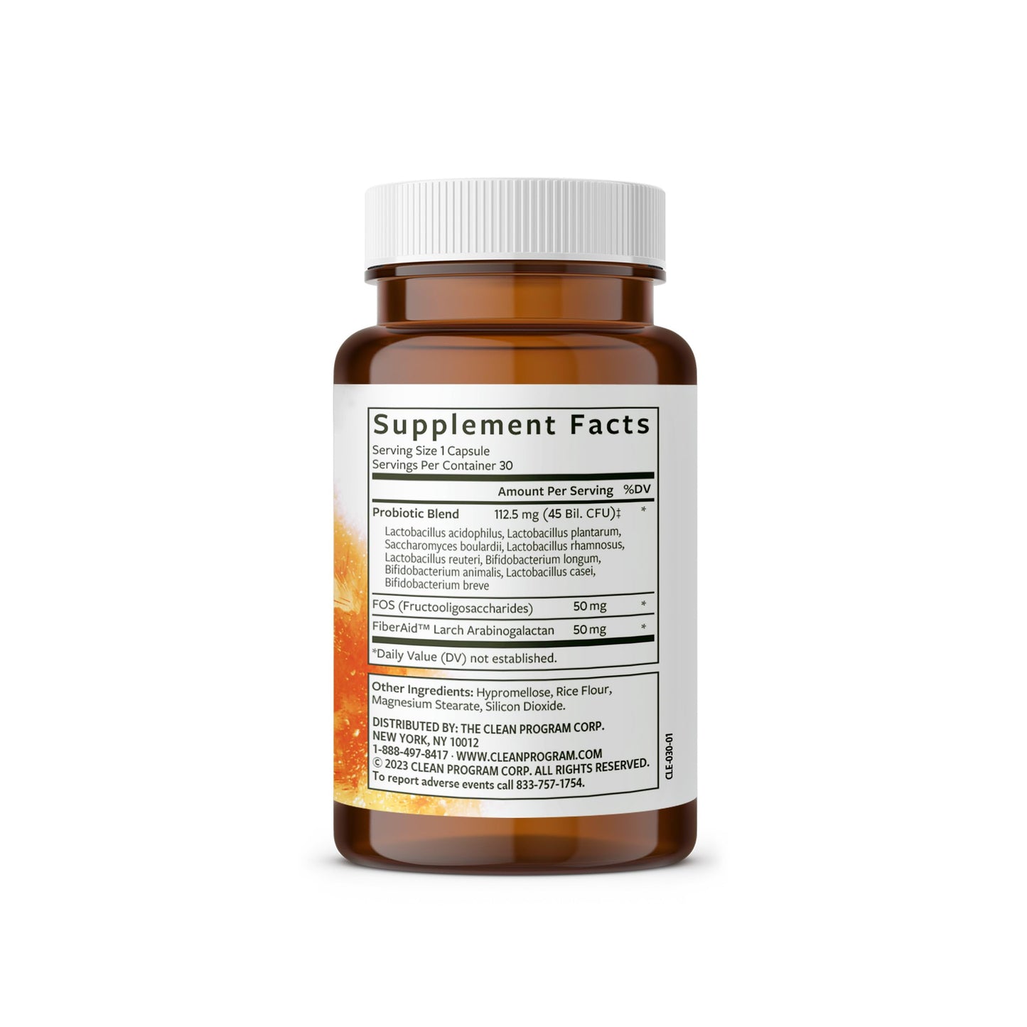 Clean Program Clean Daily Probiotic Capsule 30 Count