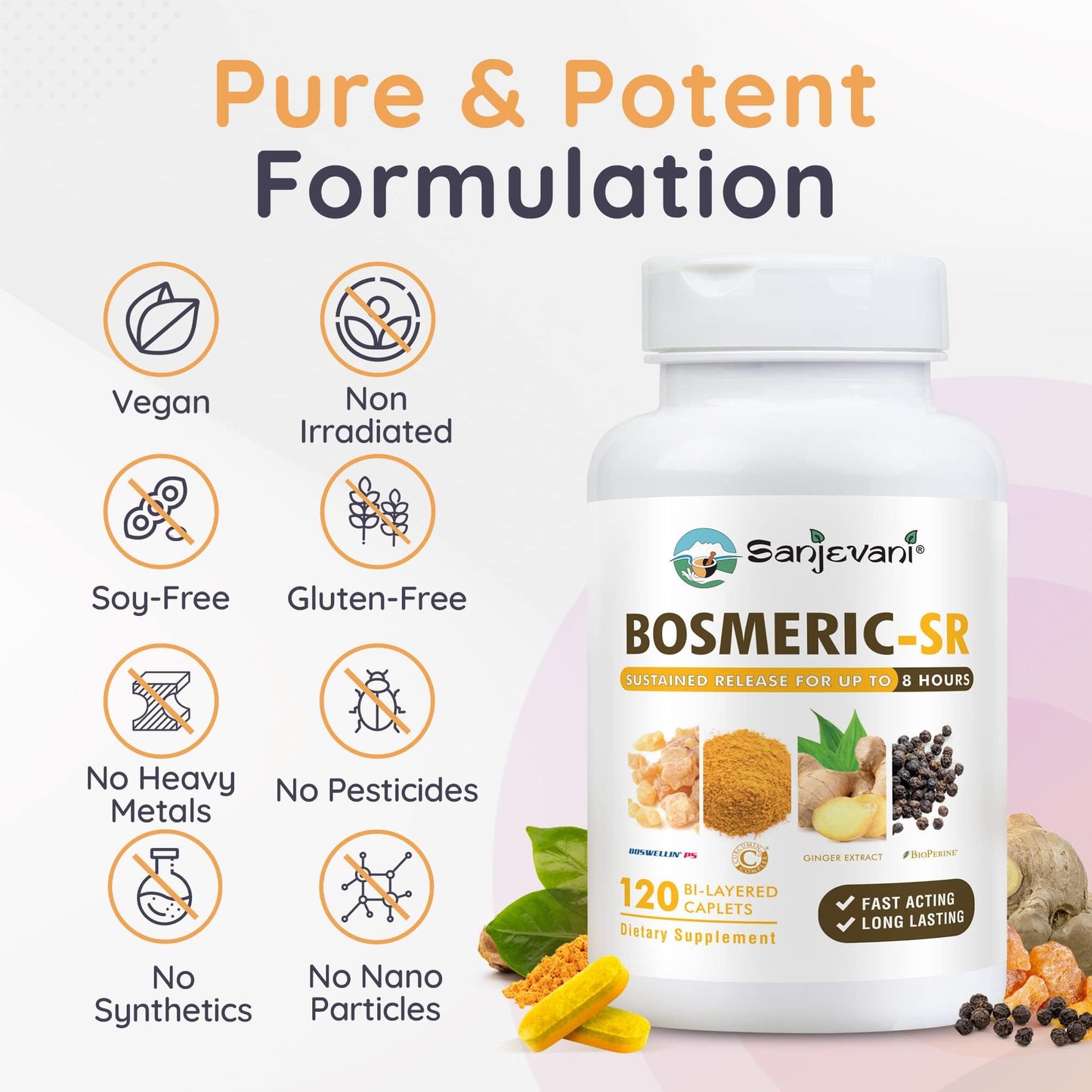 BOSMERIC-SR Sanjevani Joint Immune Support Supplement Caplets 120
